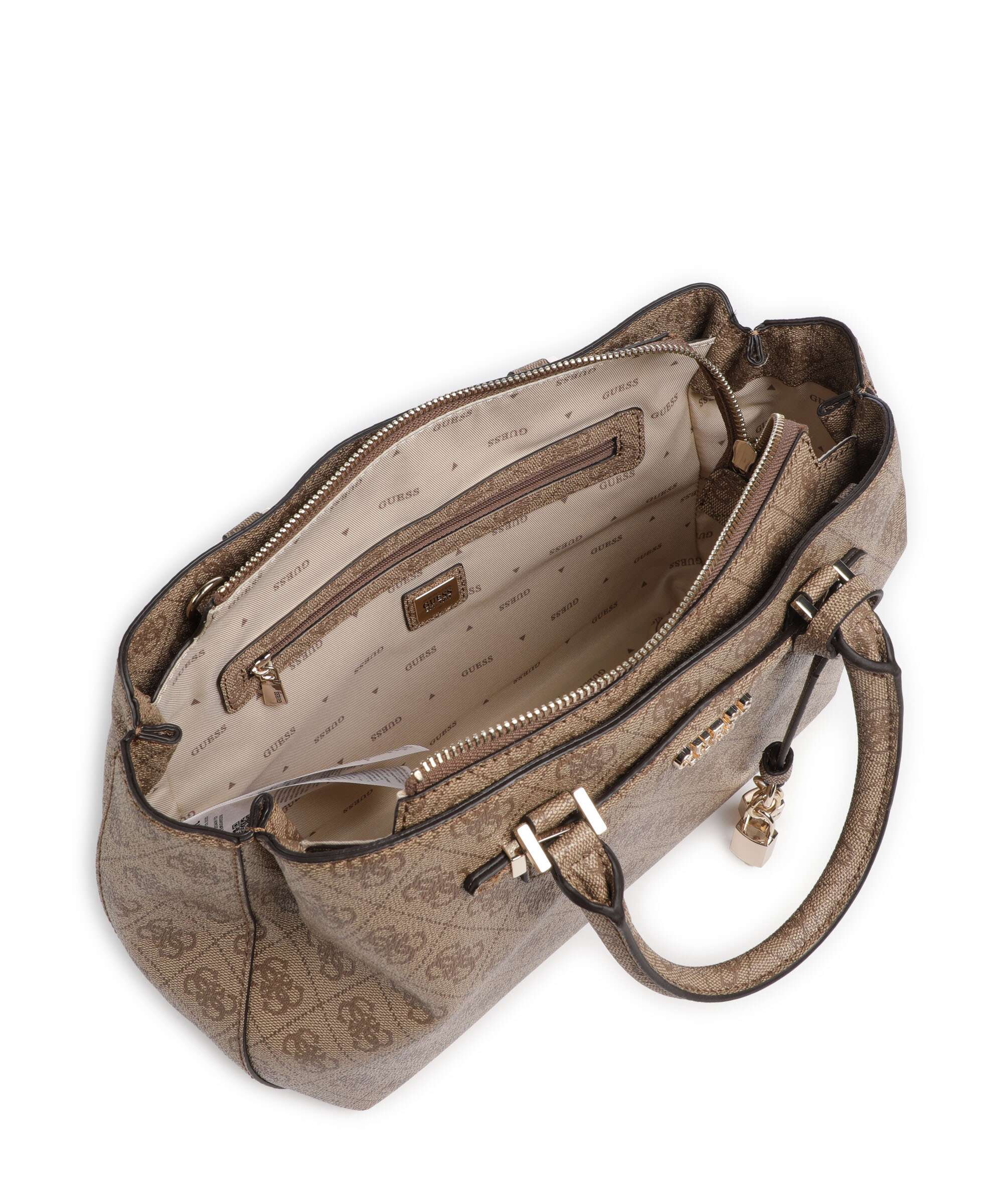 Guess Katya 4G Logo Handbag latte logo - Image 5