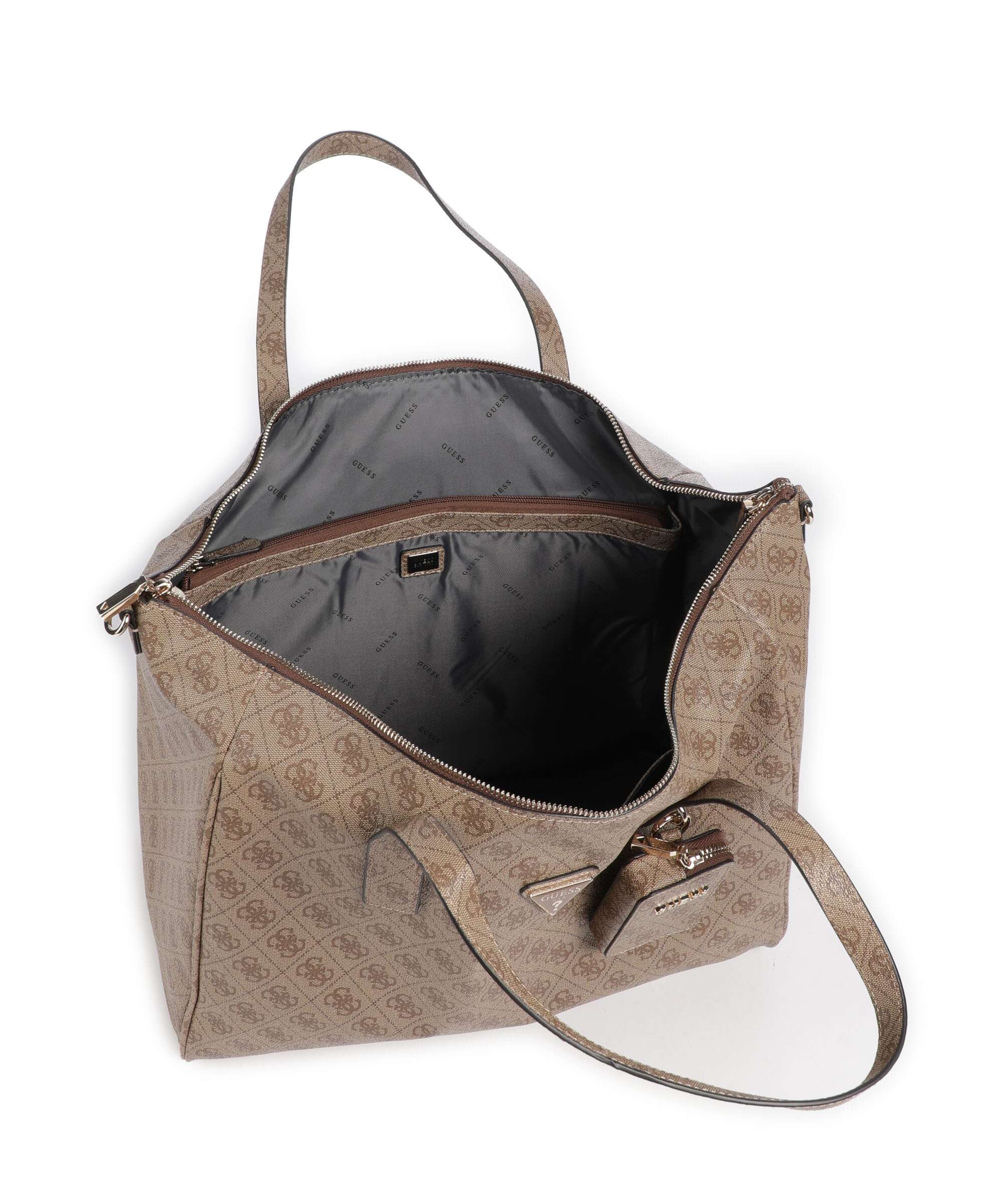 Guess Latona Weekend bag latte logo - Image 5