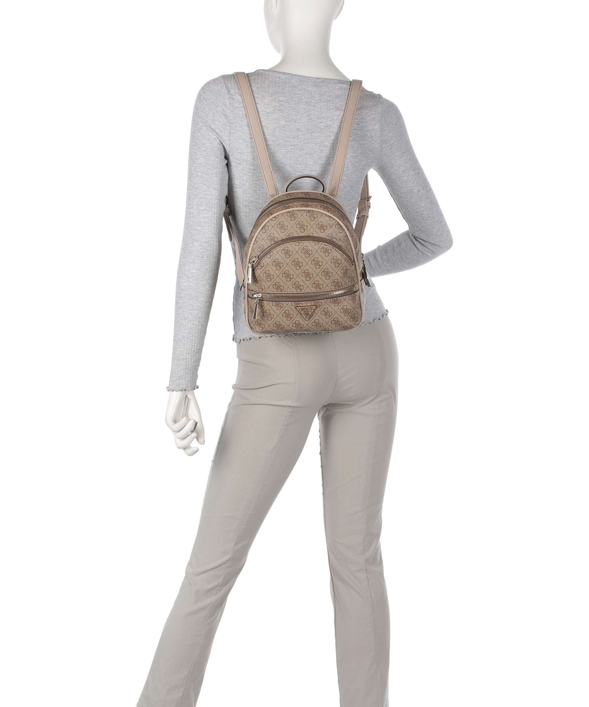 Guess Manhattan Backpack latte logo - Image 3