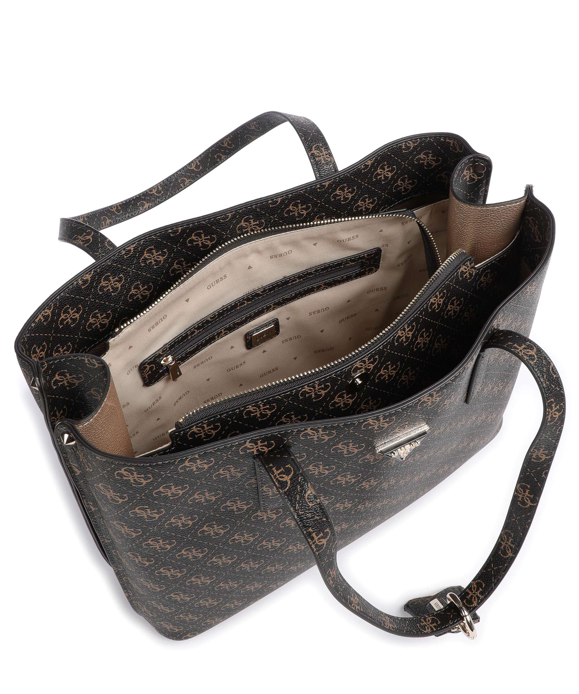 Guess Meridian Tote bag brown logo - Image 6