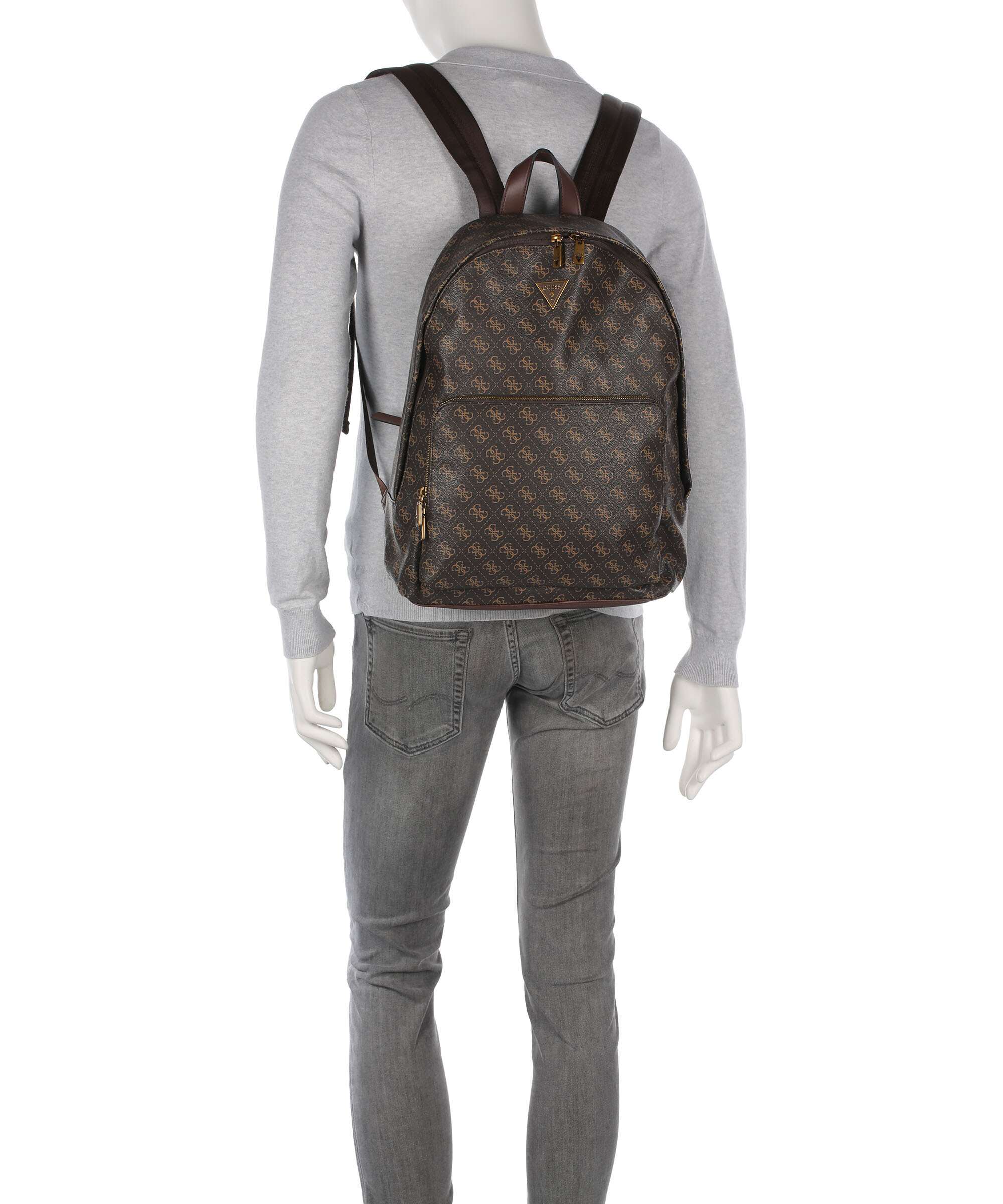 Guess Milano Backpack brown/ochre/burgundy - Image 3