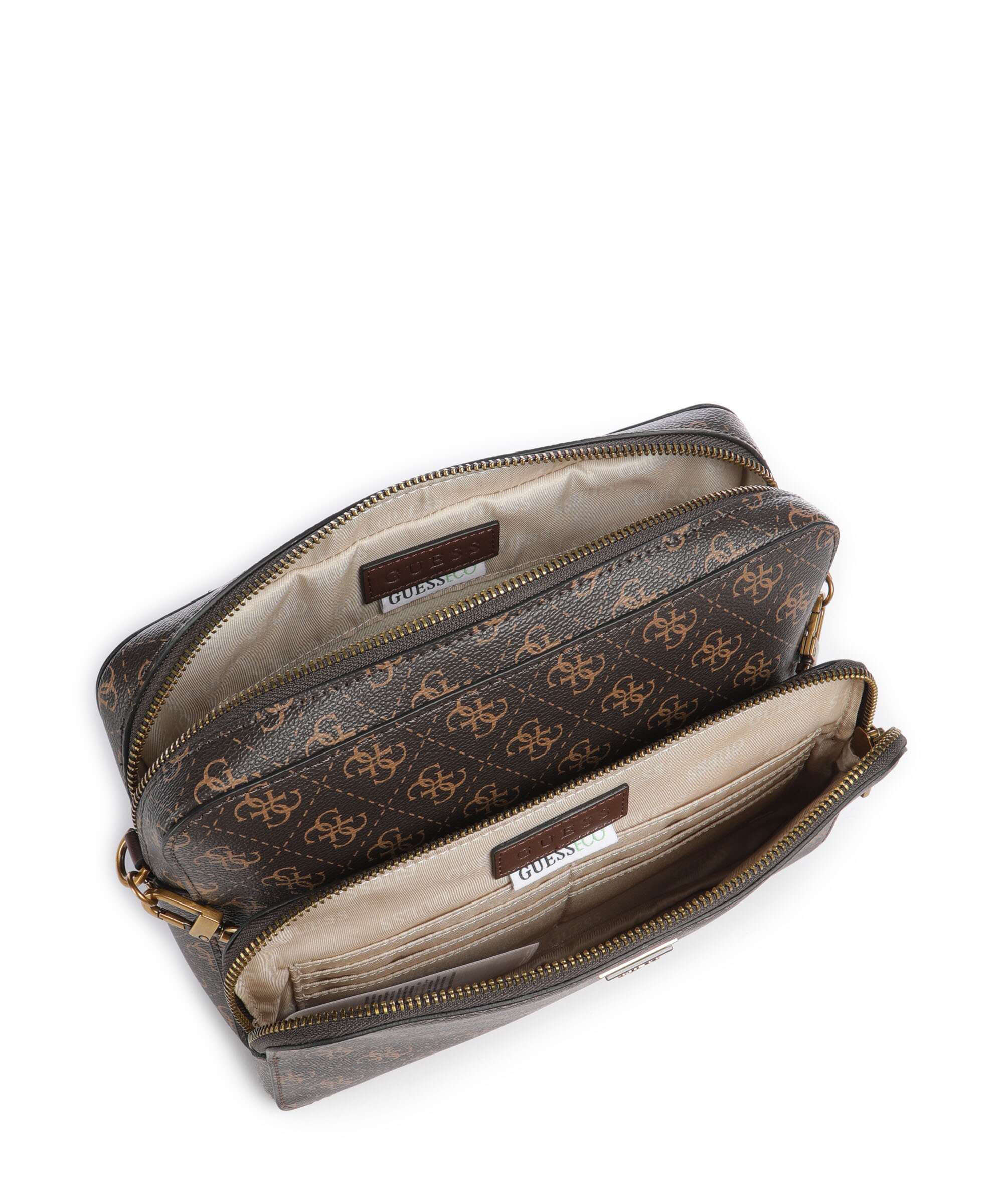 Guess Milano Crossbody bag brown/ochre/burgundy - Image 8