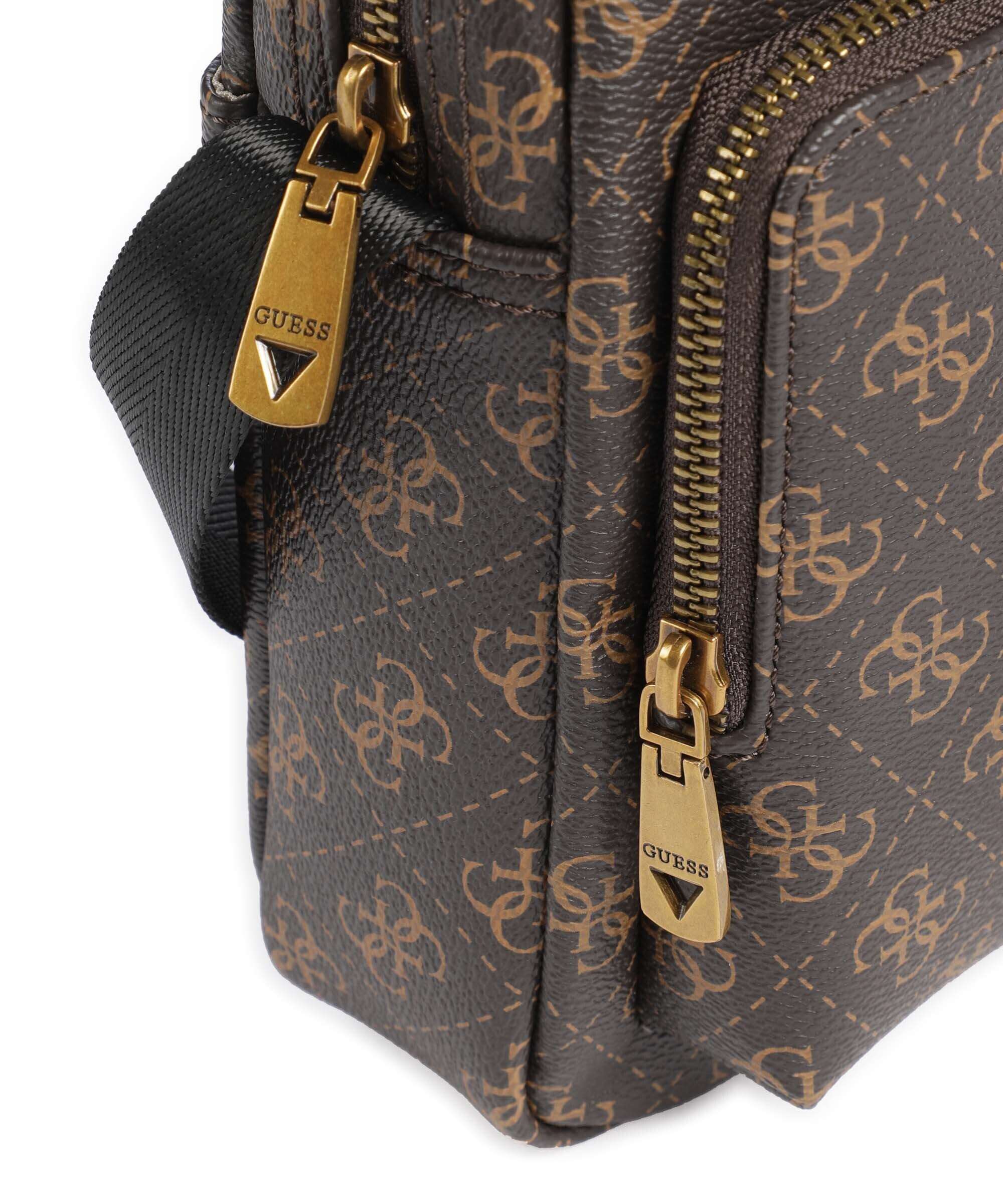 Guess Milano Eco Crossbody bag brown/ochre - Image 4