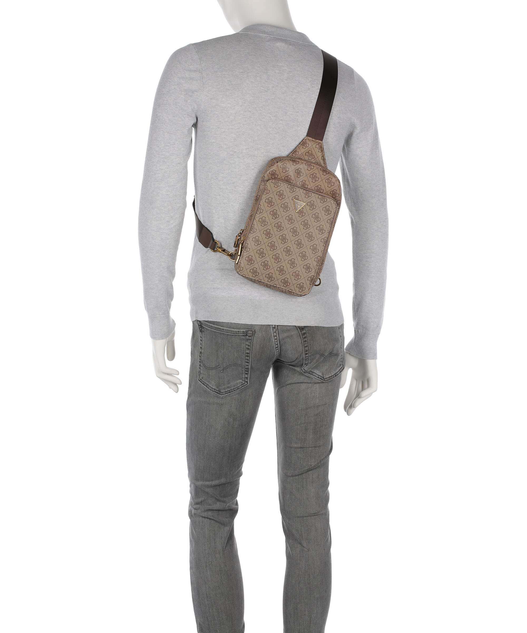 Guess Milano Sling bag beige/brown - Image 3