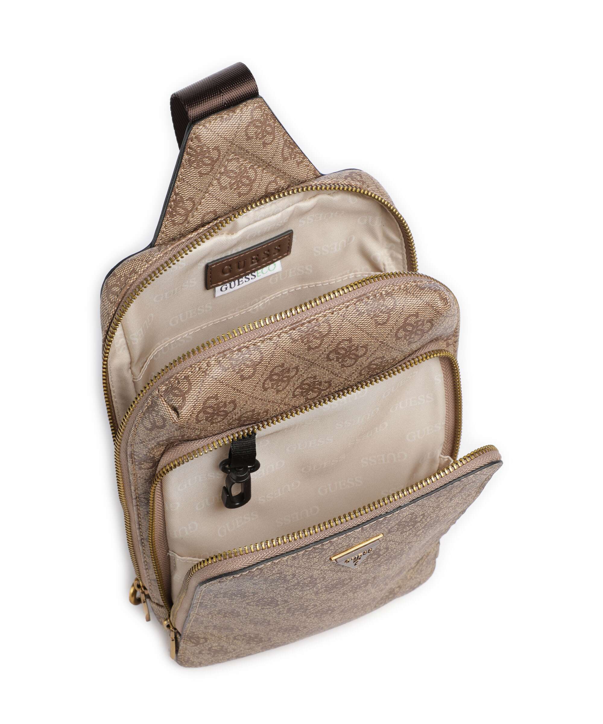 Guess Milano Sling bag beige/brown - Image 5