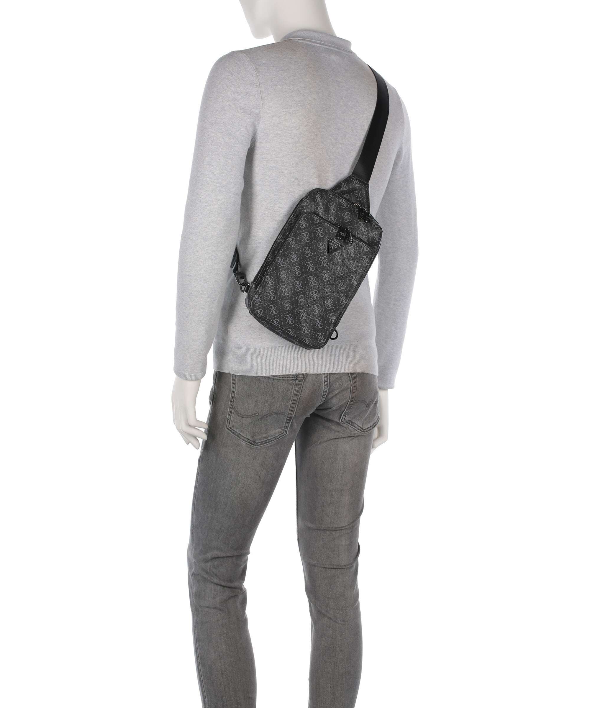 Guess Milano Sling bag dark black - Image 3