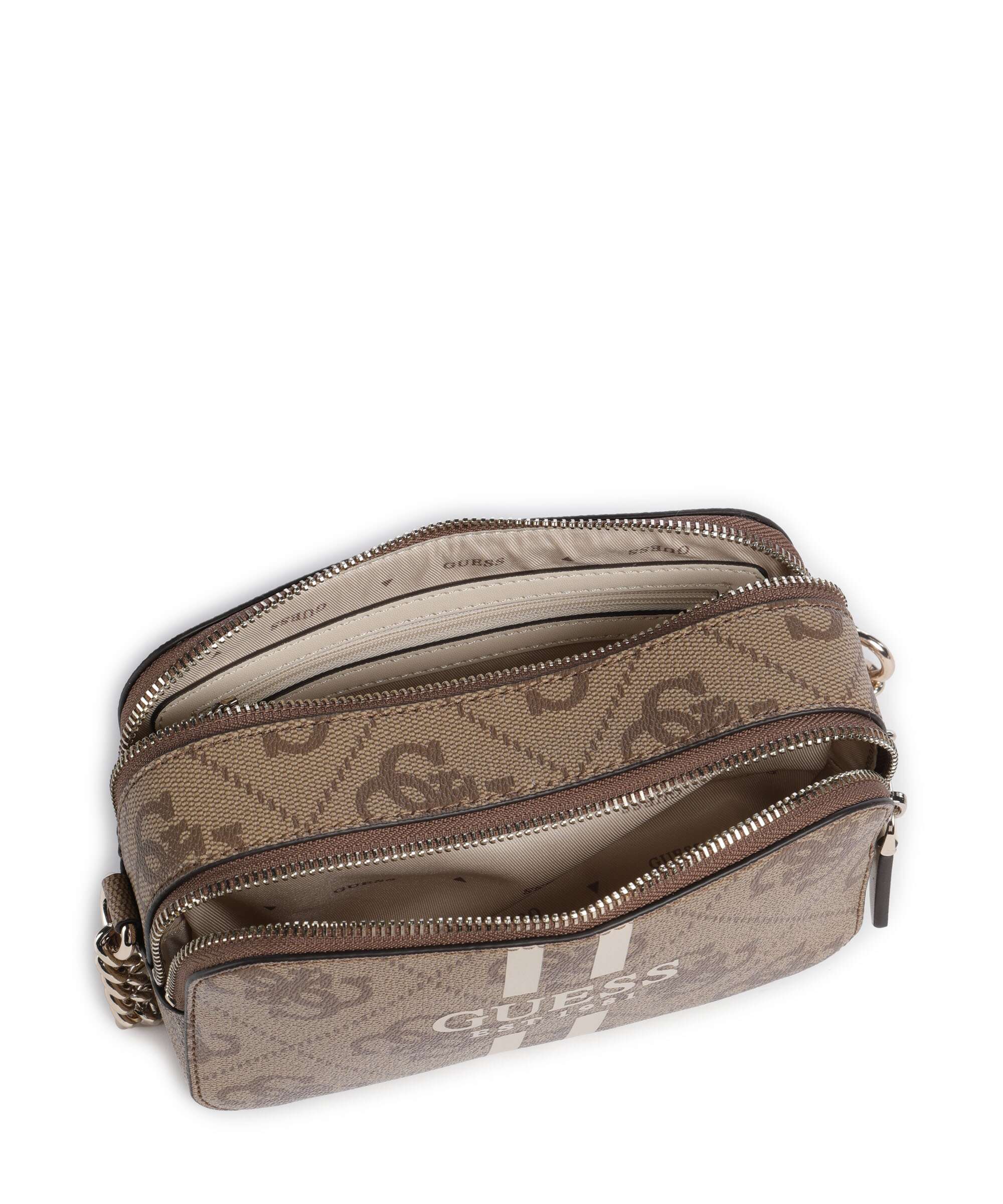 Guess Noelle 4G Logo Crossbody bag latte logo - Image 6