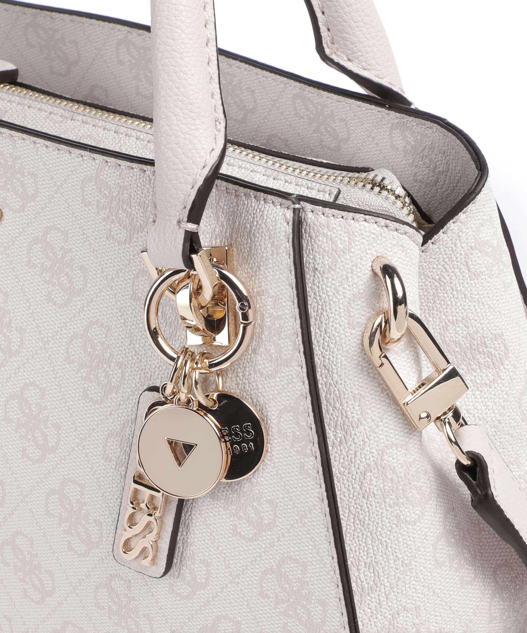 Guess Noelle 4G Logo Handbag white logo - Image 4