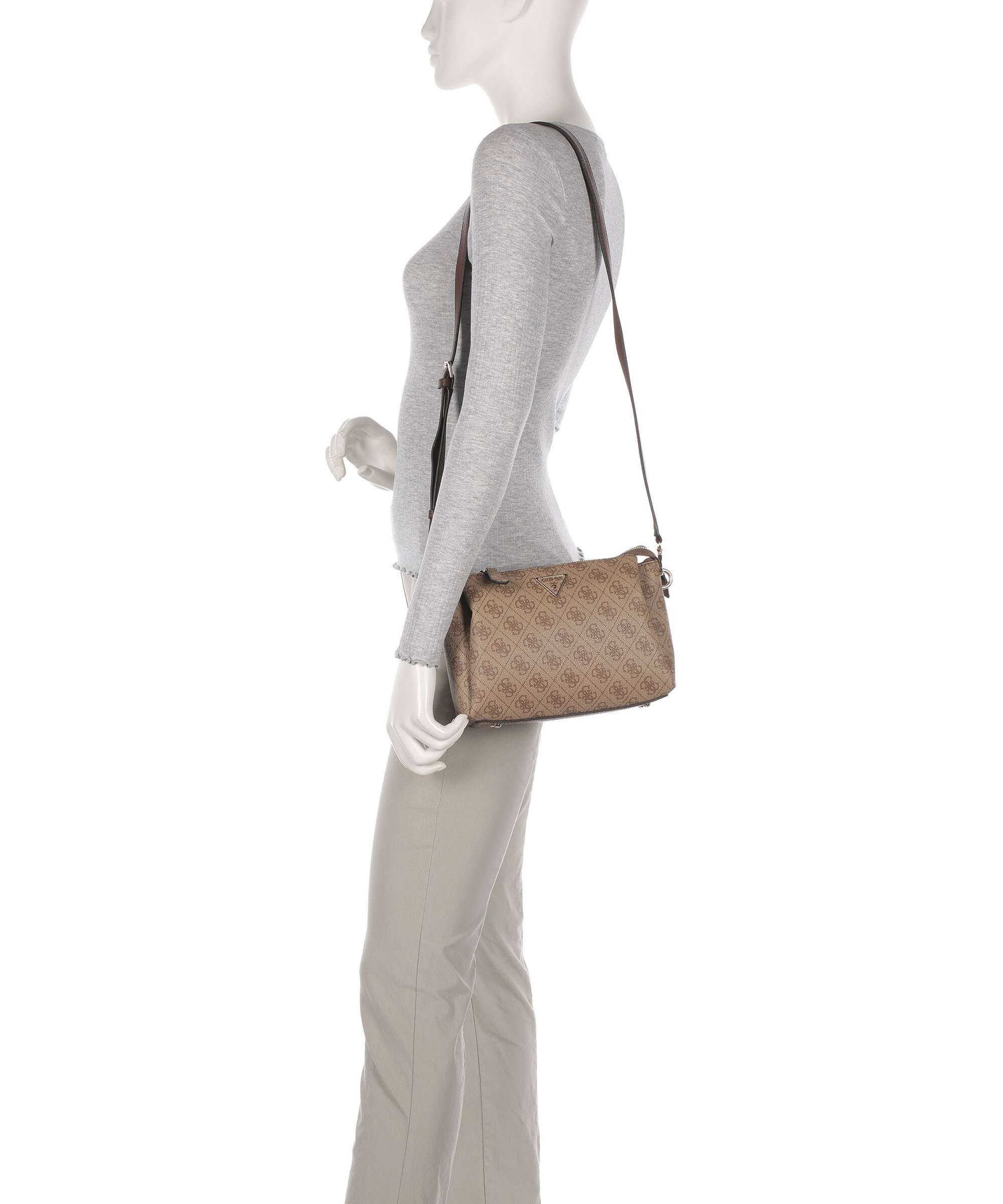 Guess Noelle Crossbody bag latte logo/brown - Image 3