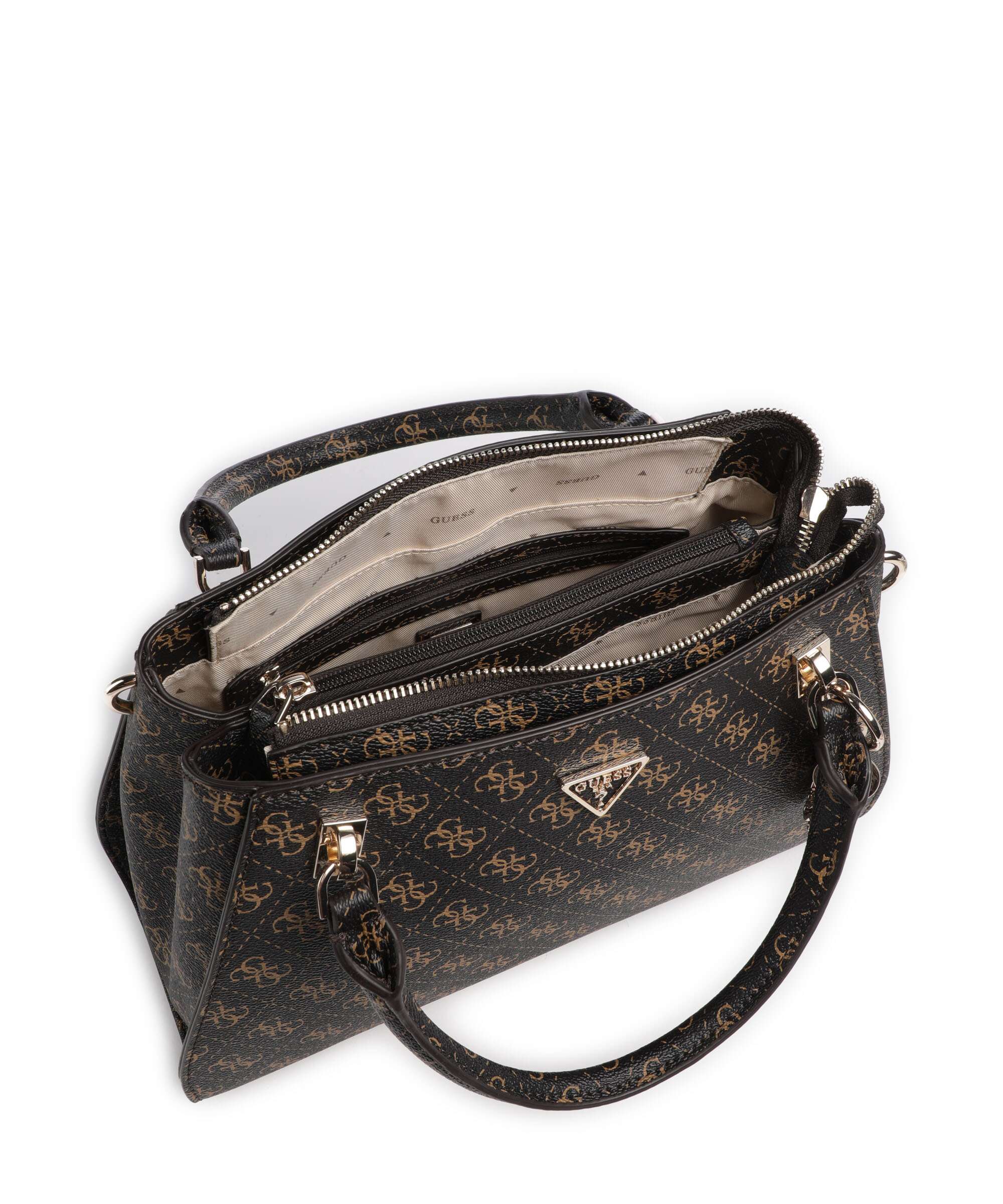 Guess Noelle Q Logo Handbag brown logo - Image 6