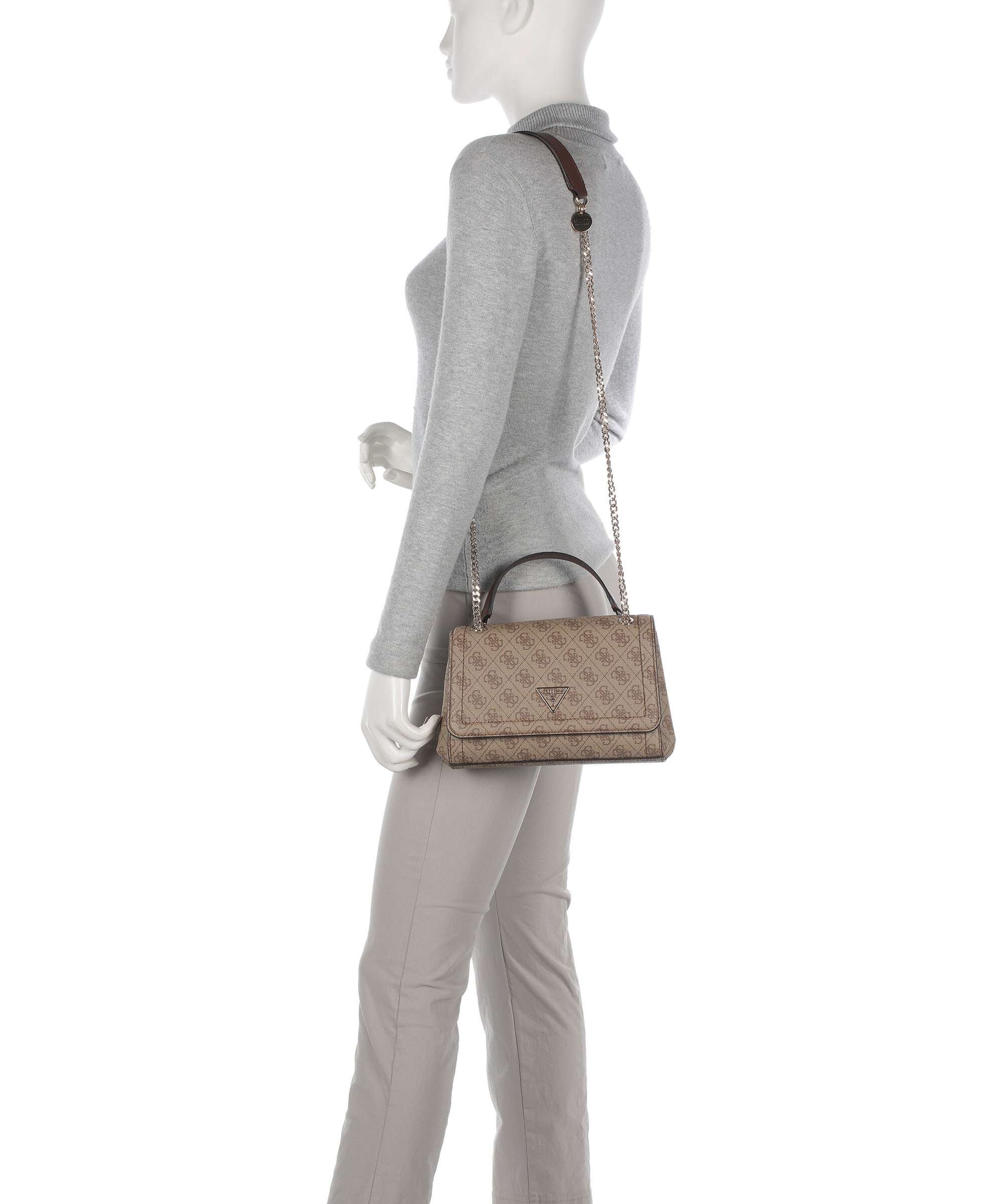 Guess Noelle Shoulder bag latte logo/brown - Image 4