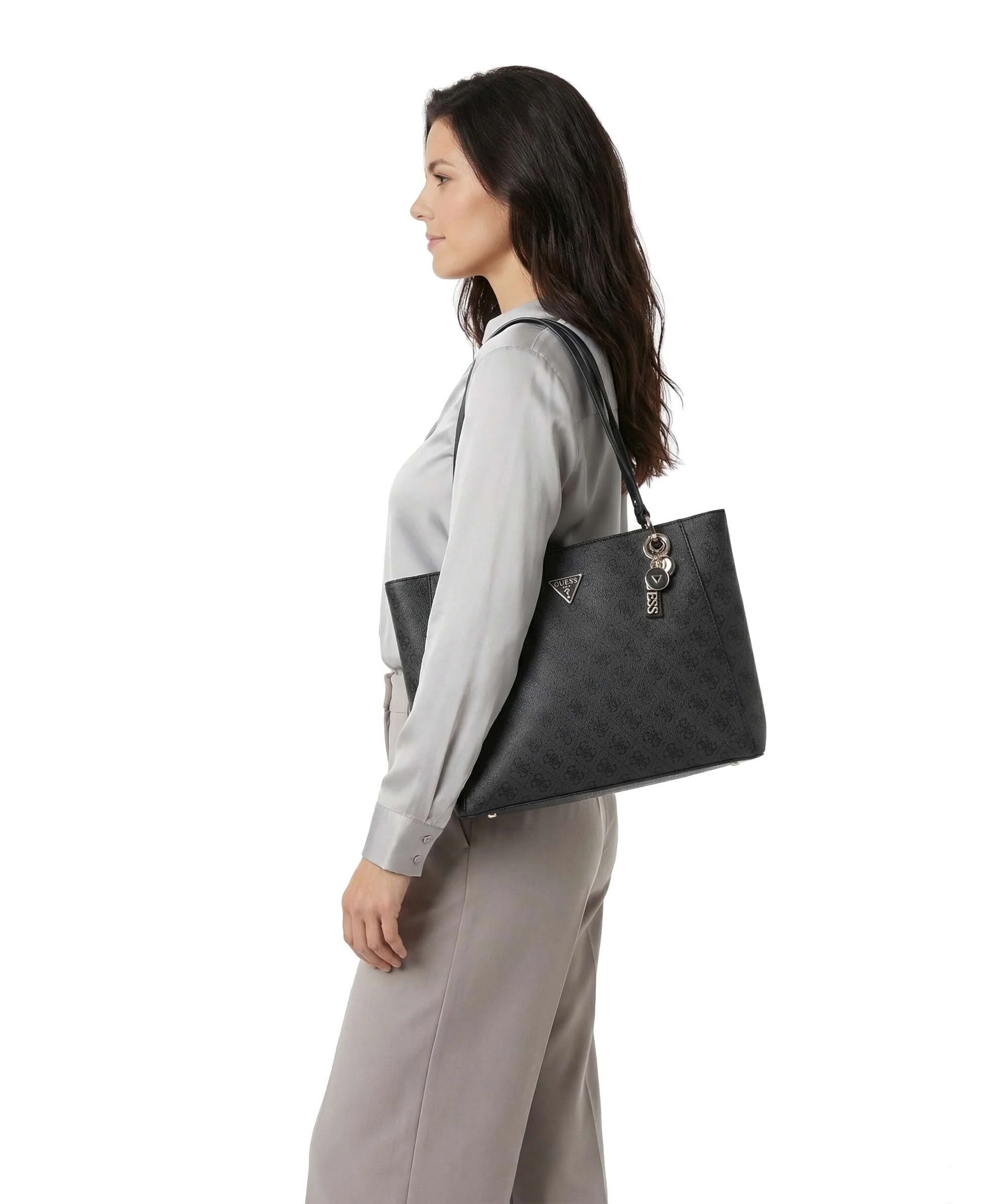 Guess Noelle Tote bag coal logo - Image 3