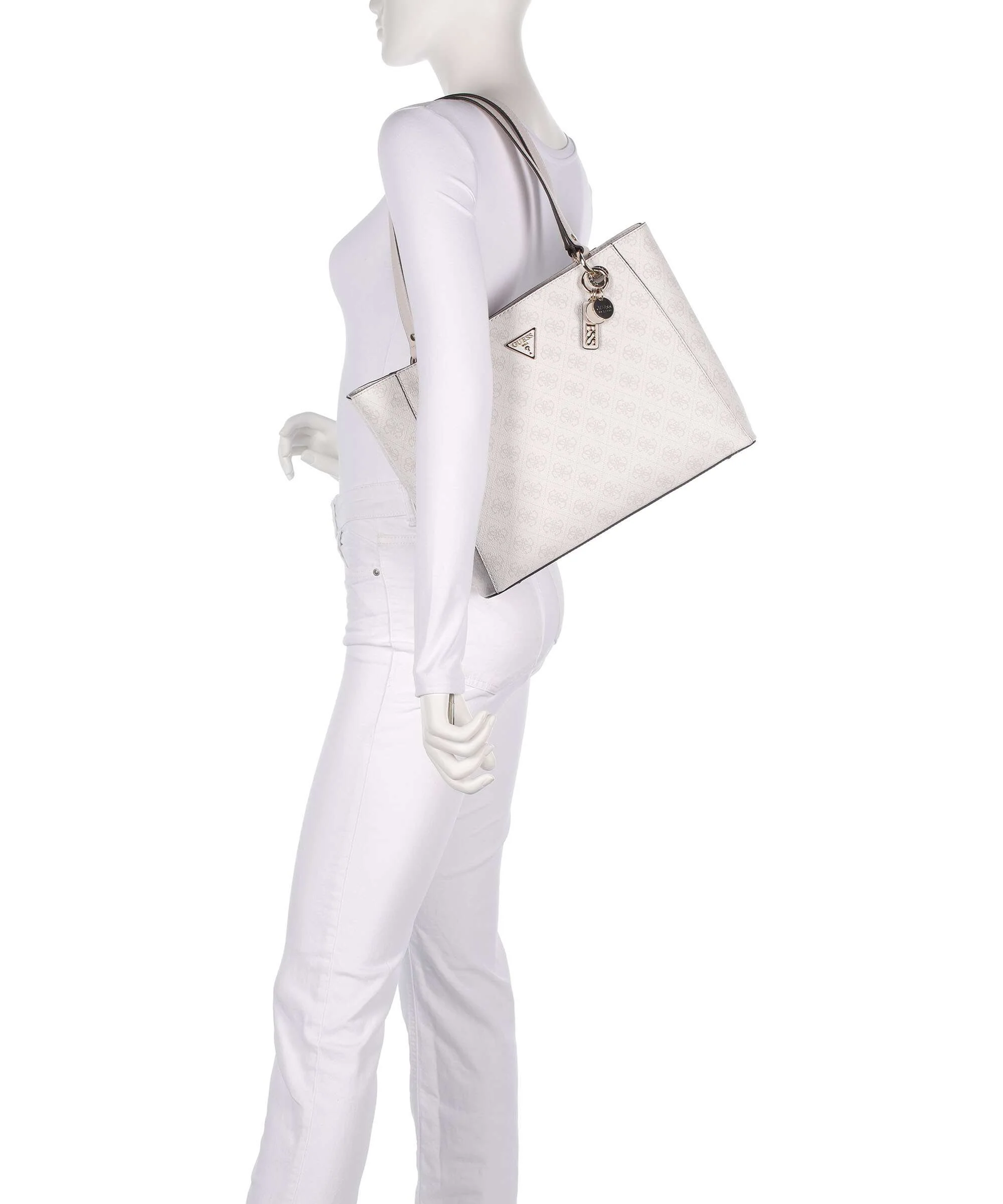Guess Noelle Tote bag white logo - Image 3
