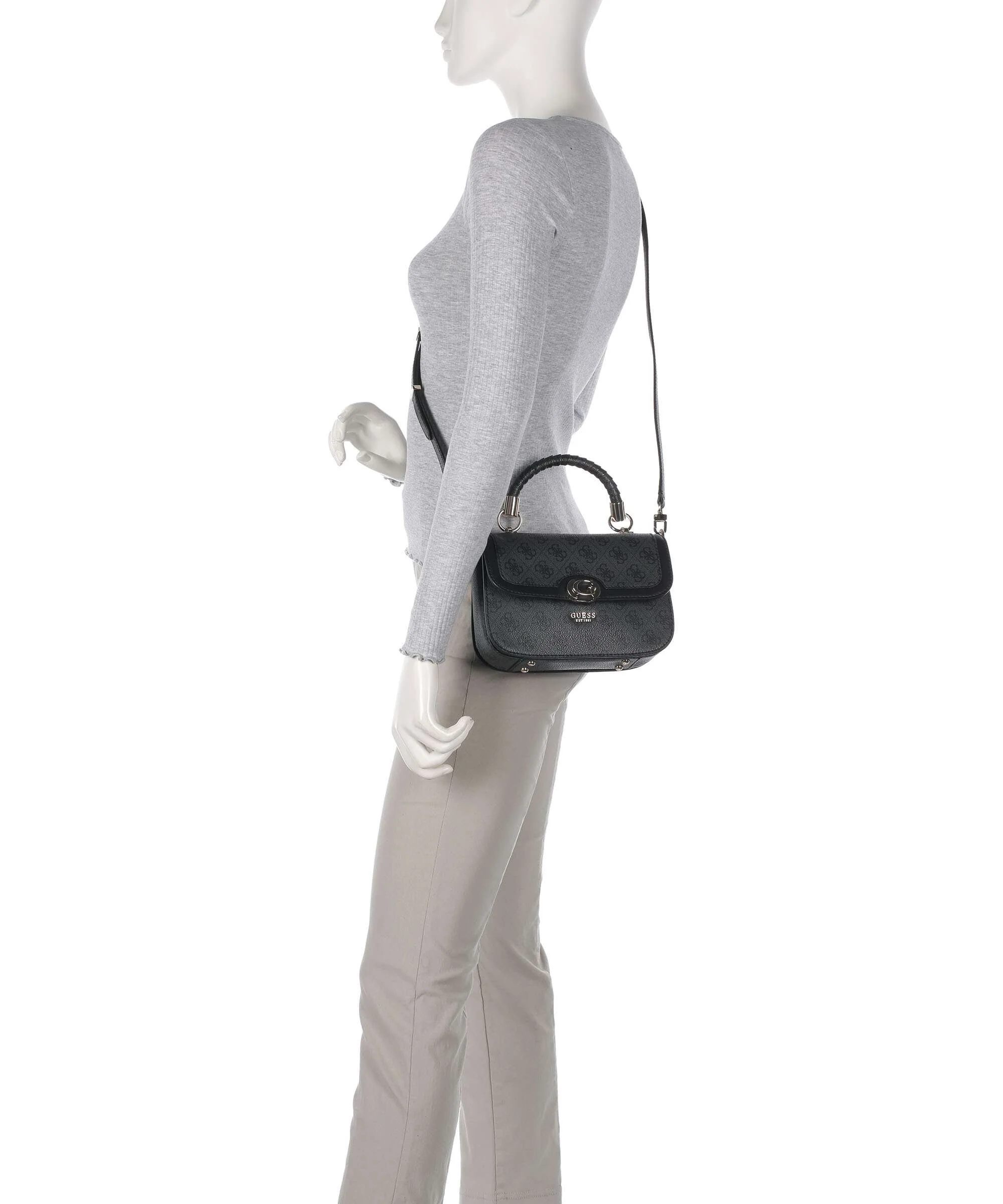 Guess Orlina 4G Logo Crossbody bag coal logo - Image 3
