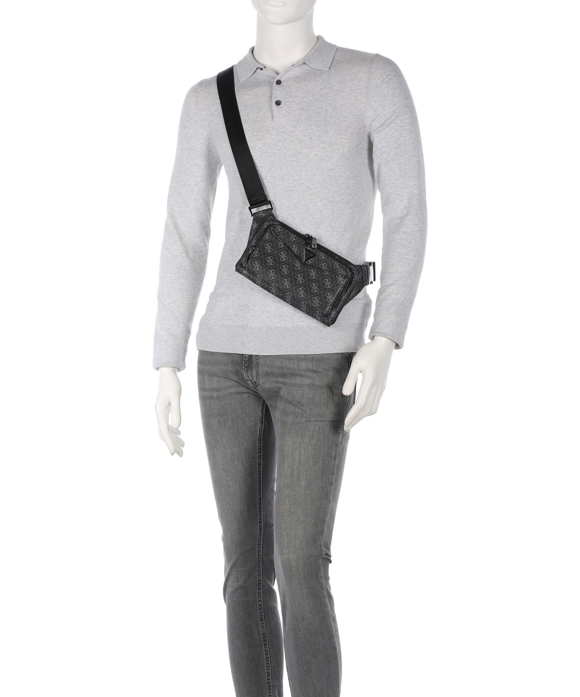 Guess Siena 4G Eco Belt bag dark black - Image 3