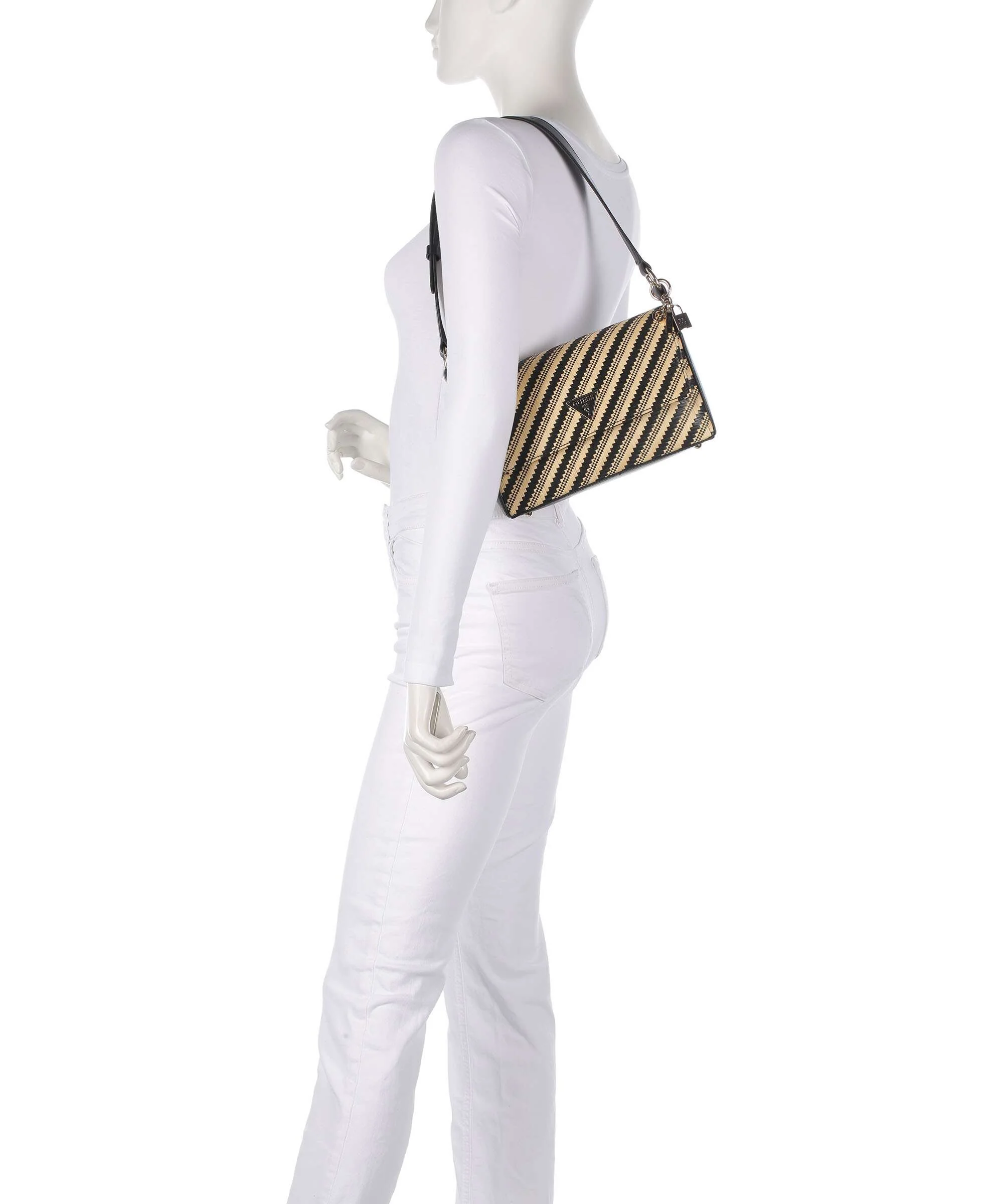 Guess Simona Shoulder bag natural/black - Image 3