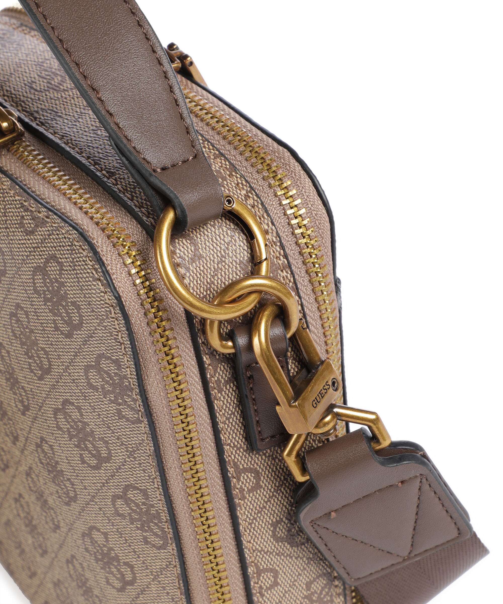 Guess Torino 4G Eco Crossbody bag beige/brown - Image 4