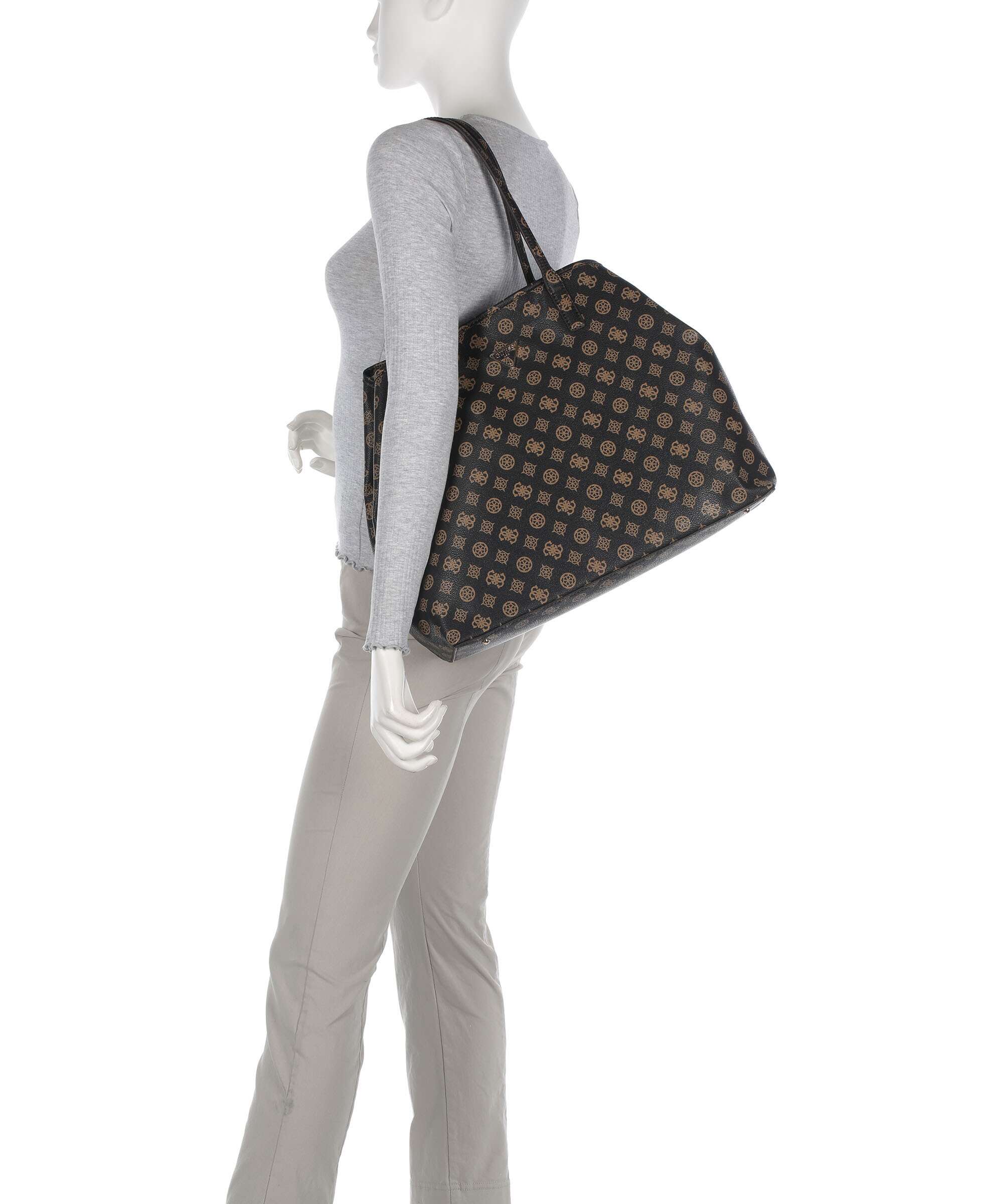 Guess Victtoria Eco Tote bag brown - Image 3