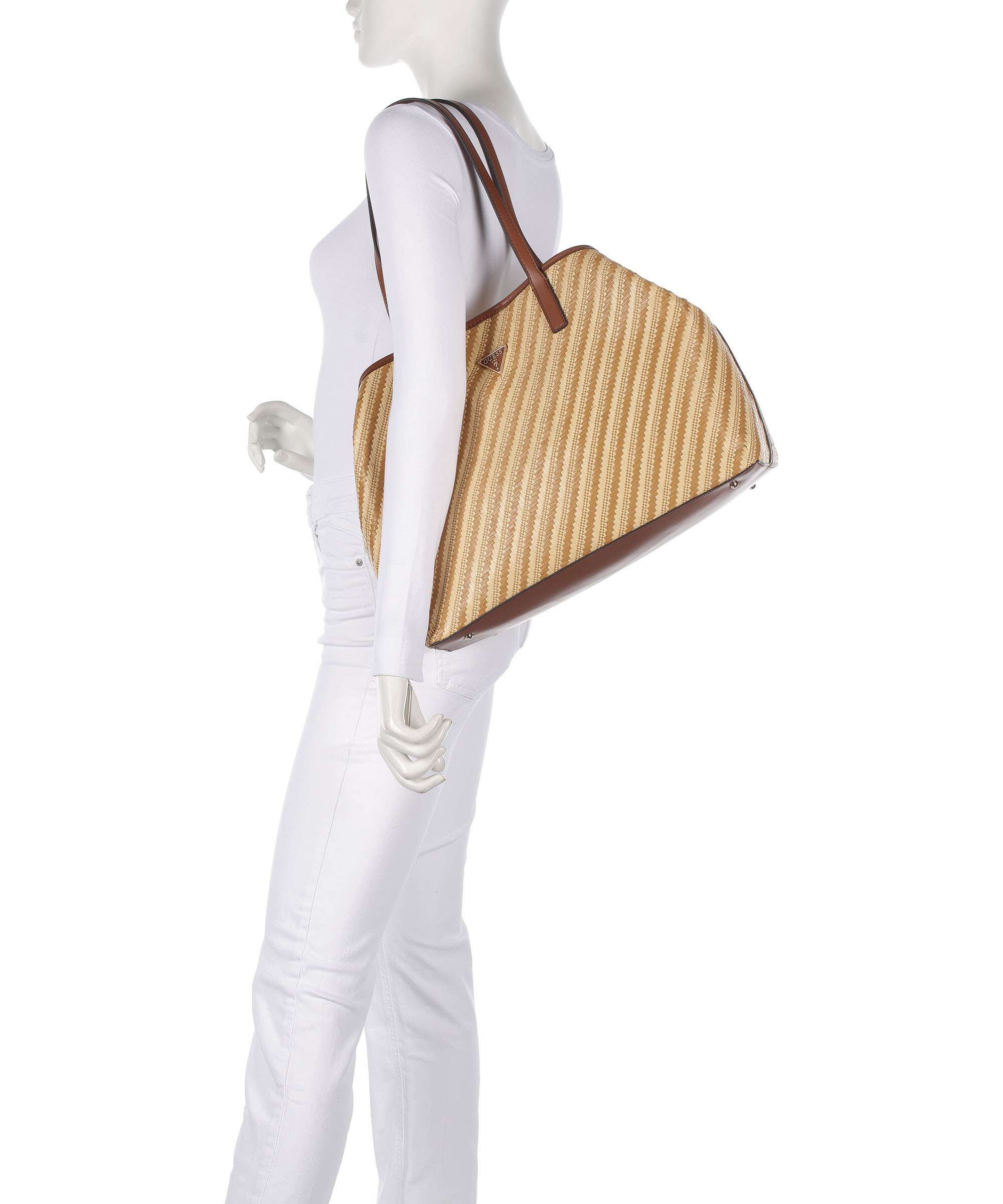 Guess Vikky Large Tote bag natural/cognac - Image 3