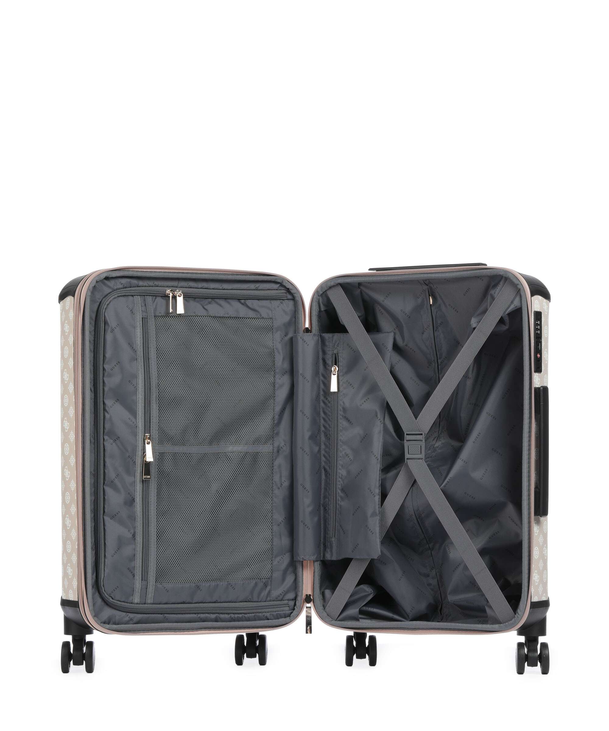 Guess Wilder Spinner (4 wheels) beige/white - Image 6