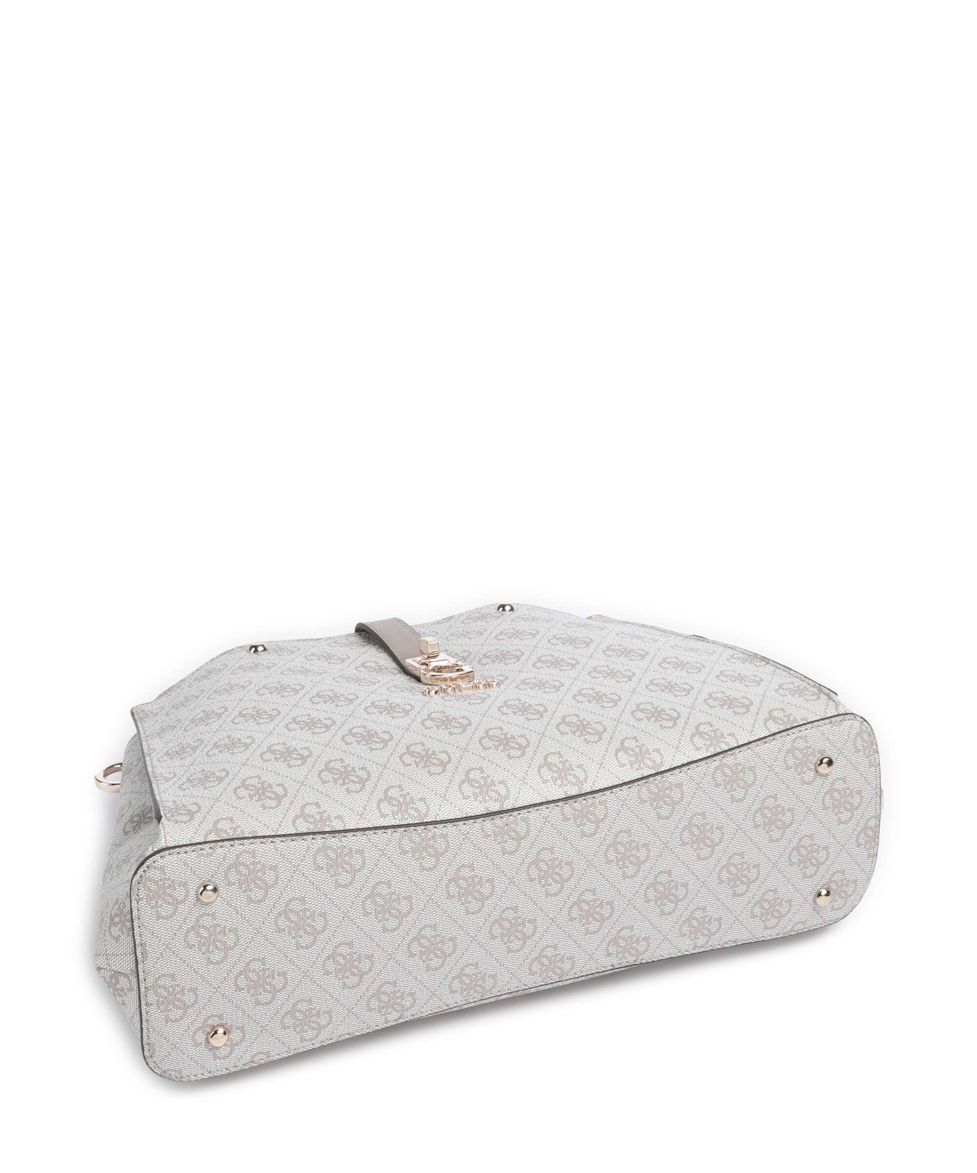 Guess Zamira Handbag dark taupe logo - Image 5