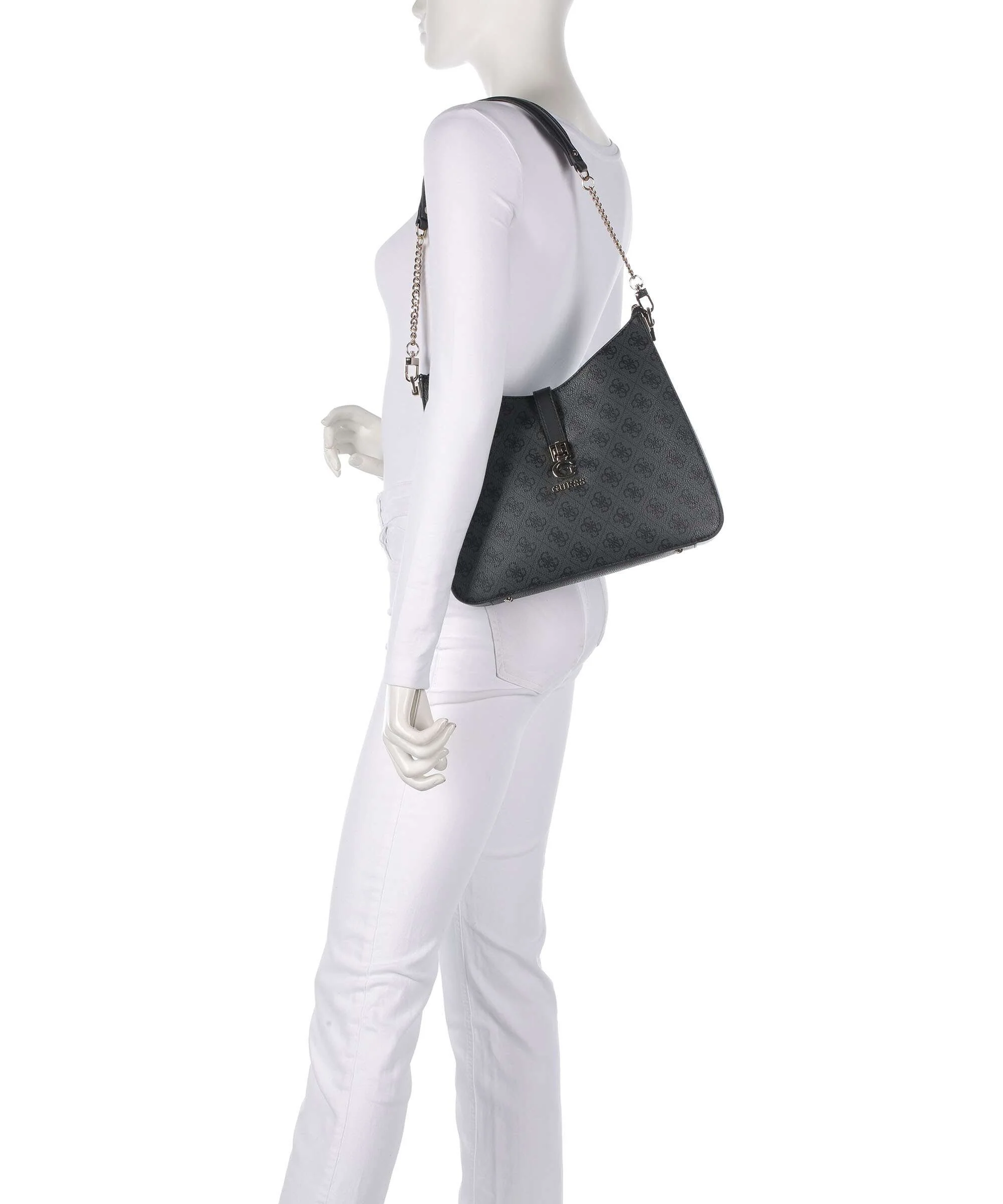Guess Zamira Shoulder bag coal logo - Image 3