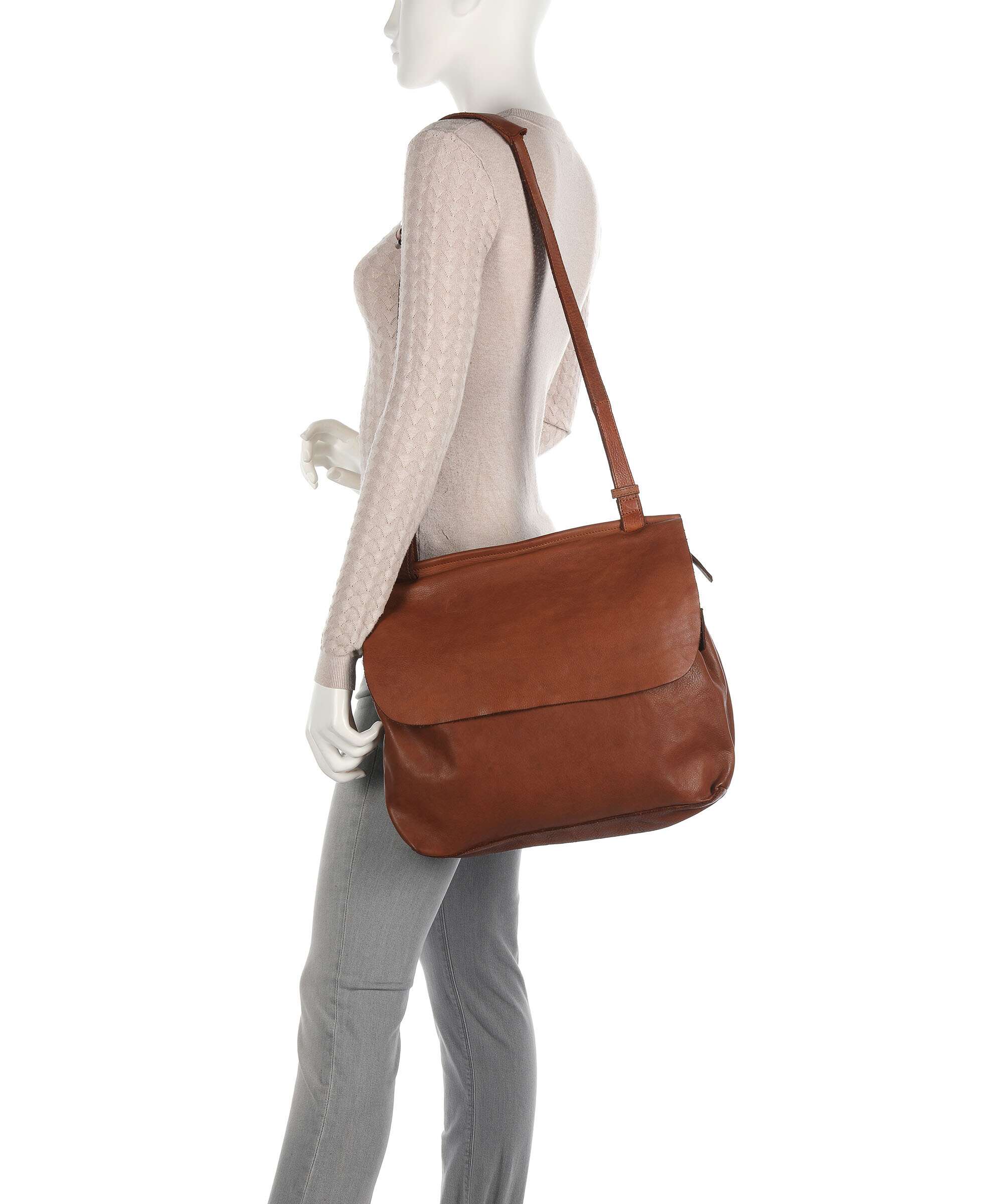 Harold's Submarine Messenger bag cognac - Image 3