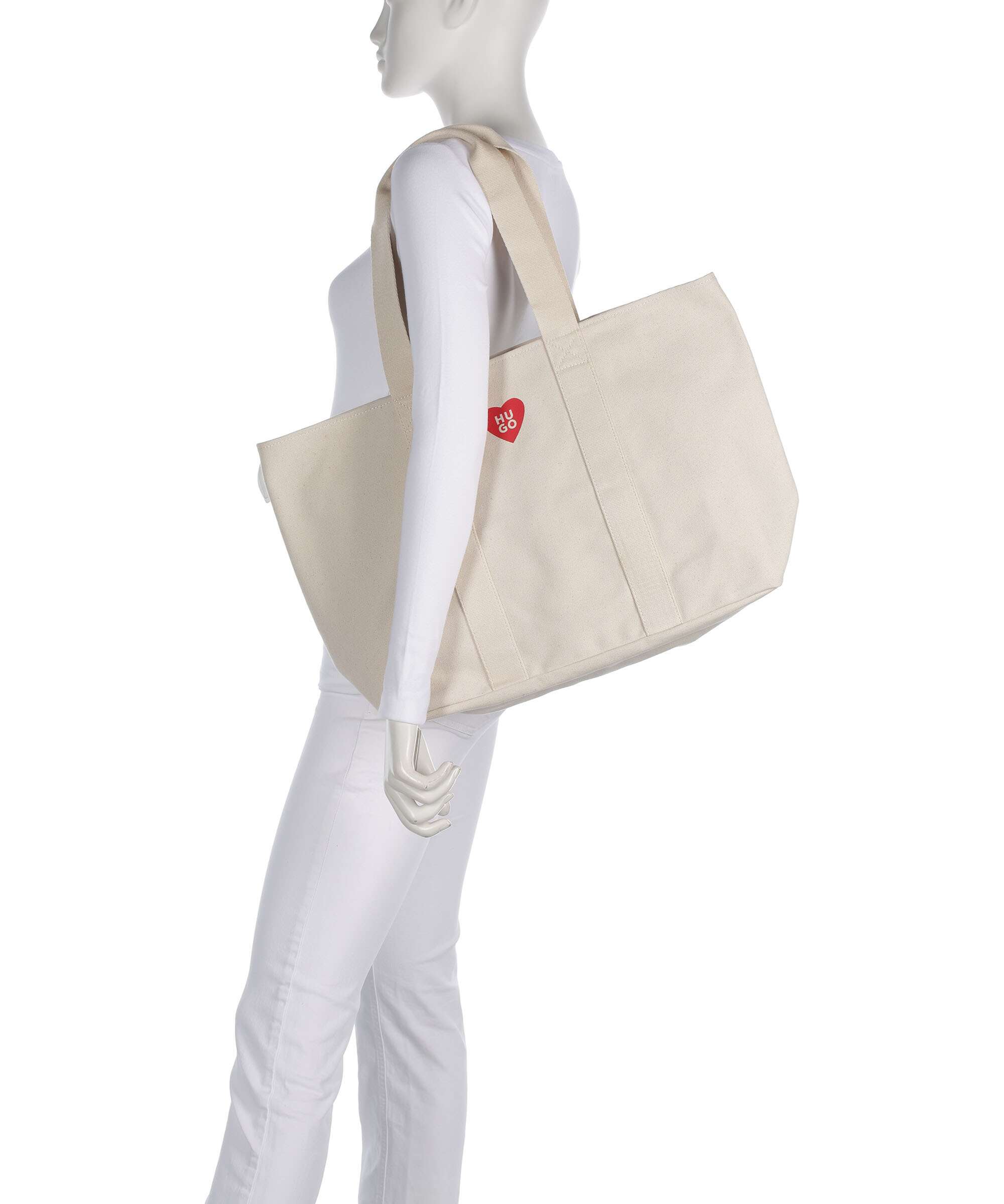 Hugo Becky Tote bag open white - Image 3