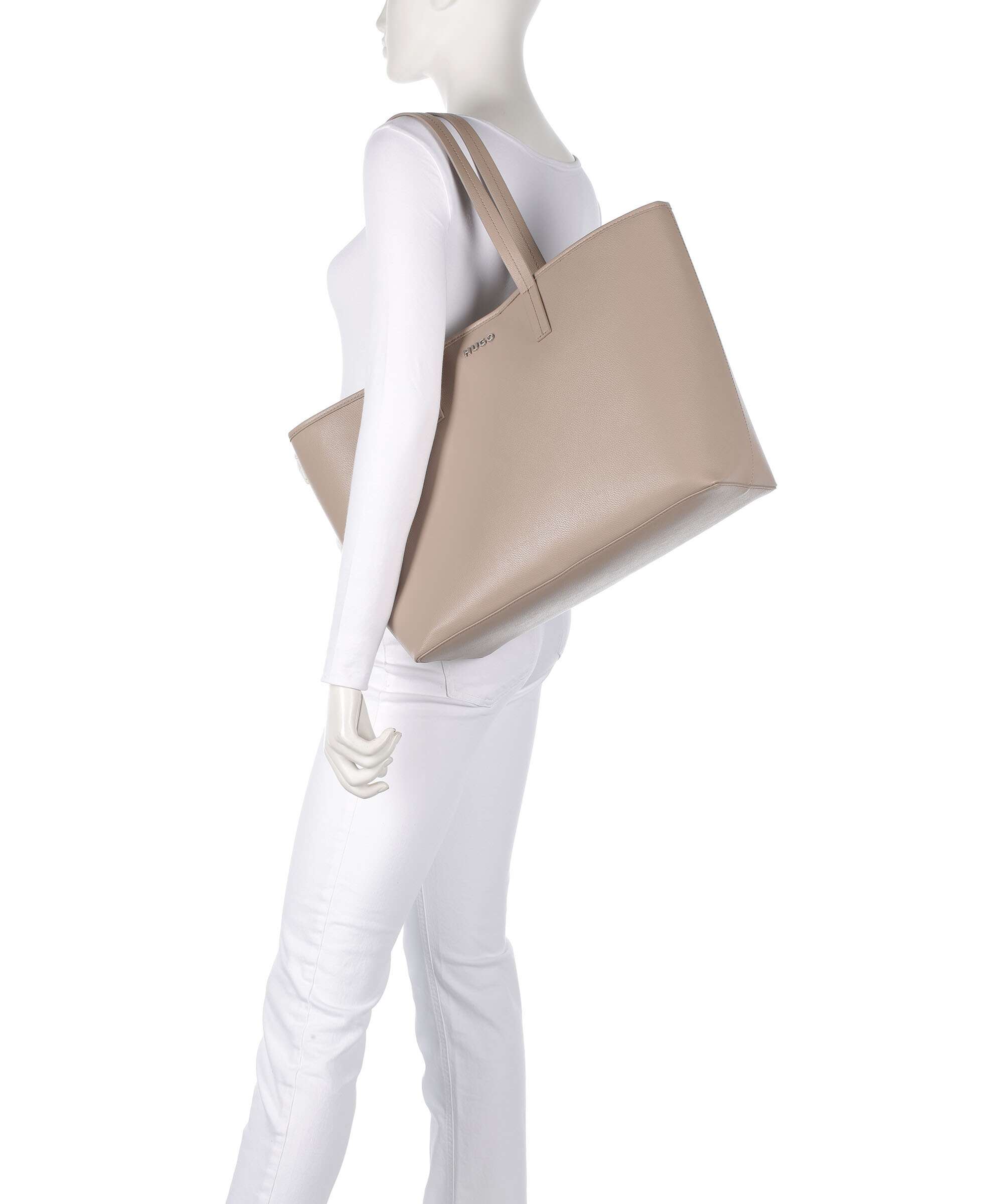 Hugo Chris Tote bag dark beige - Image 3