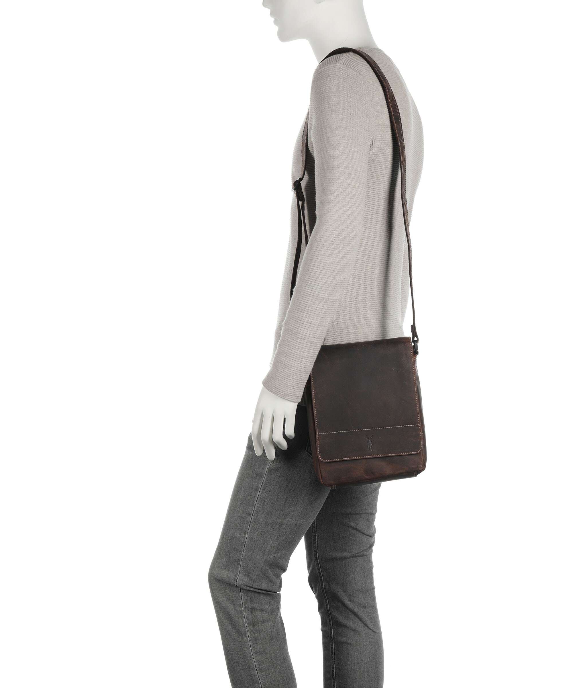 Jack Kinsky Baltimore 3 Crossbody bag mokka - Image 3