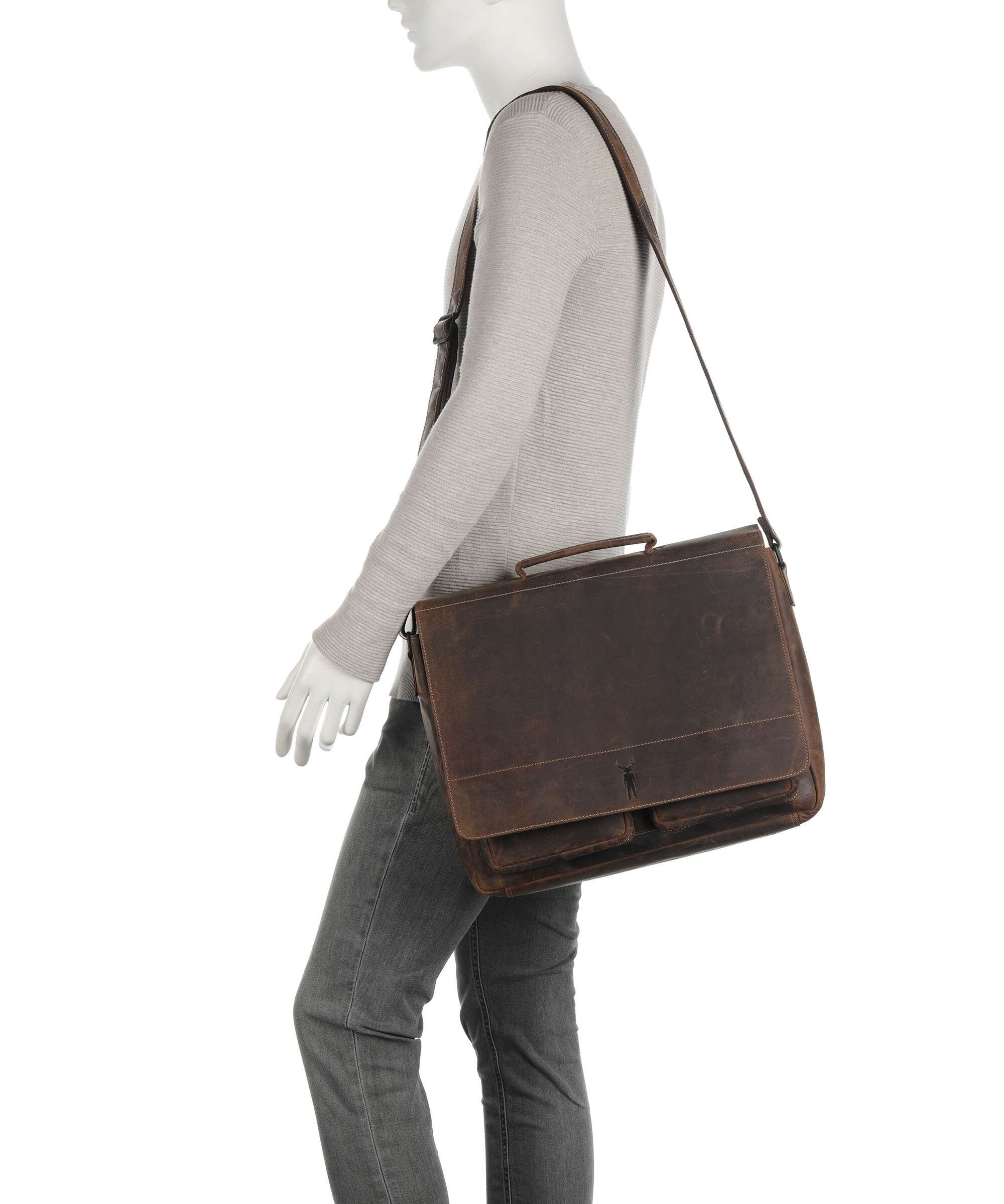 Jack Kinsky Baltimore 6 Briefcase cognac - Image 3
