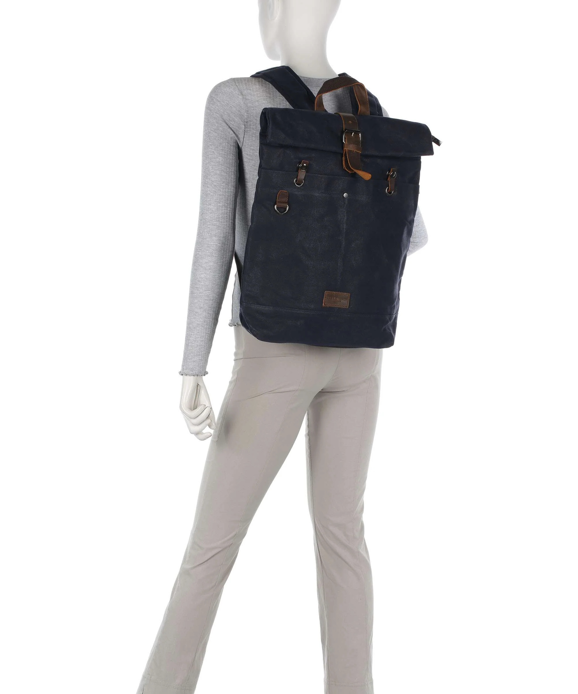 Jack Kinsky Dakar 1 Rolltop backpack navy - Image 3