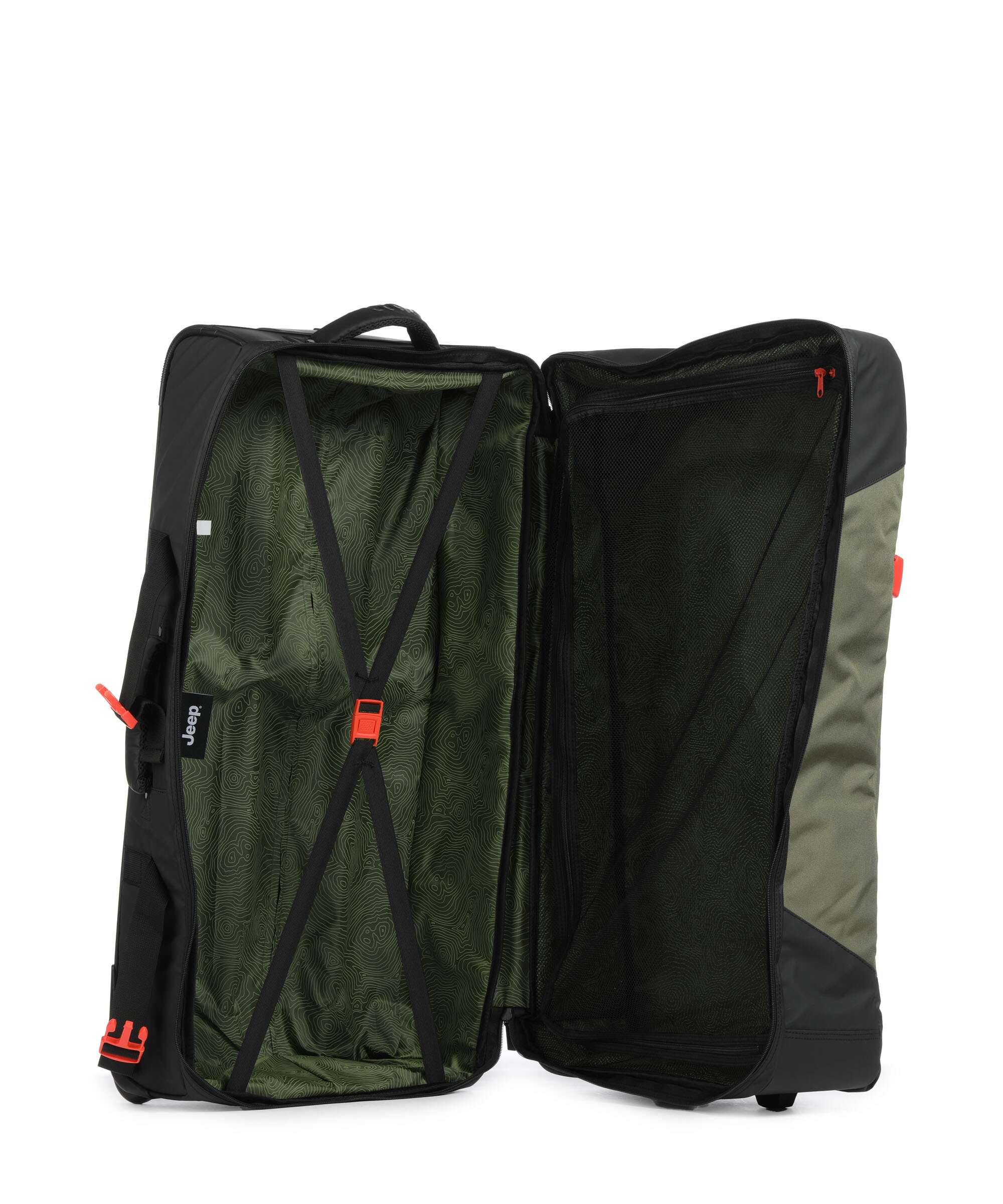 Jeep JS007C 82 Travel bag with wheels avocado green - Image 6