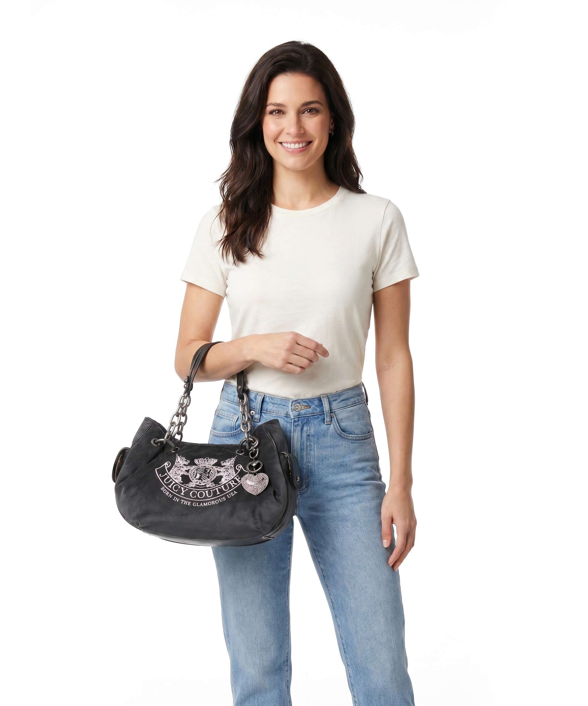 Juicy Couture Daydreamer Classic Crest M Hobo bag grey - Image 3