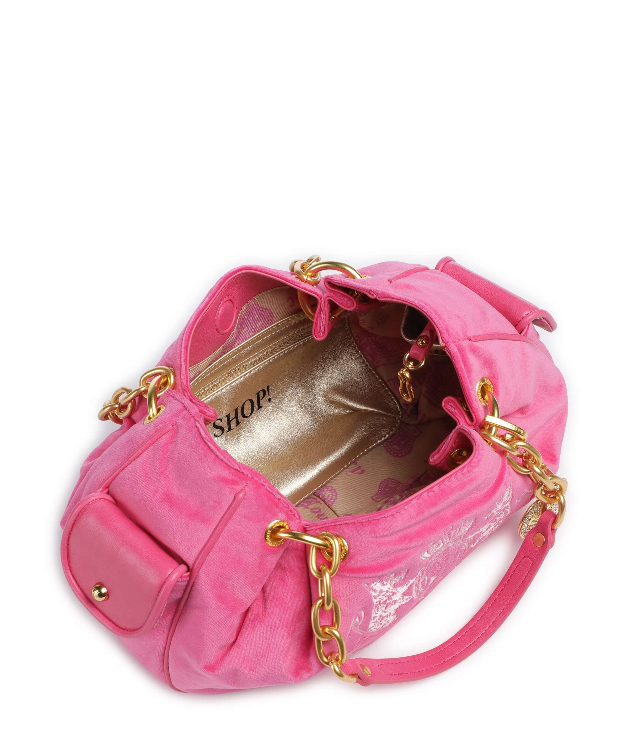 Juicy Couture Daydreamer Classic Crest M Hobo bag pink yarrow - Image 7