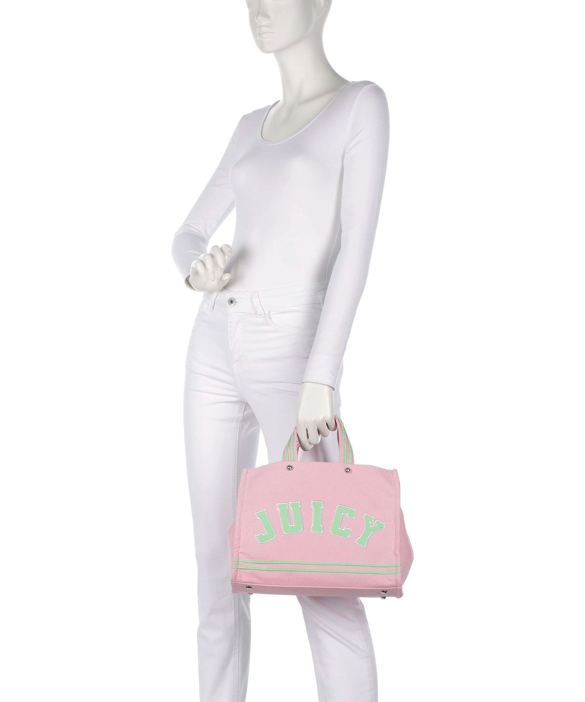 Juicy Couture Iris Patch Canvas M Handbag juicy pink/summer green - Image 3