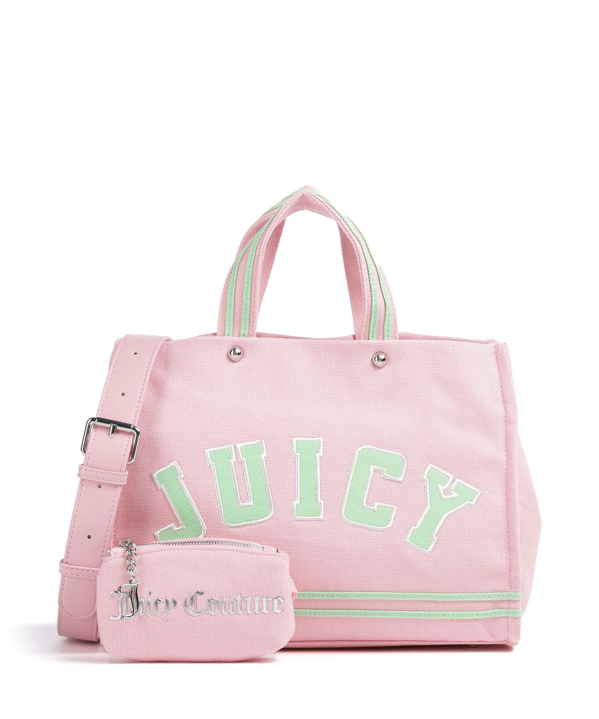 Juicy Couture Iris Patch Canvas M Handbag juicy pink/summer green - Image 4