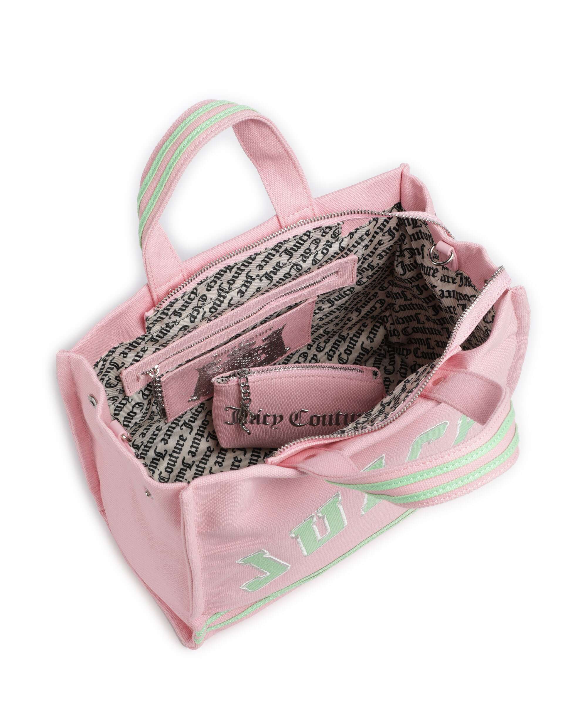 Juicy Couture Iris Patch Canvas M Handbag juicy pink/summer green - Image 7