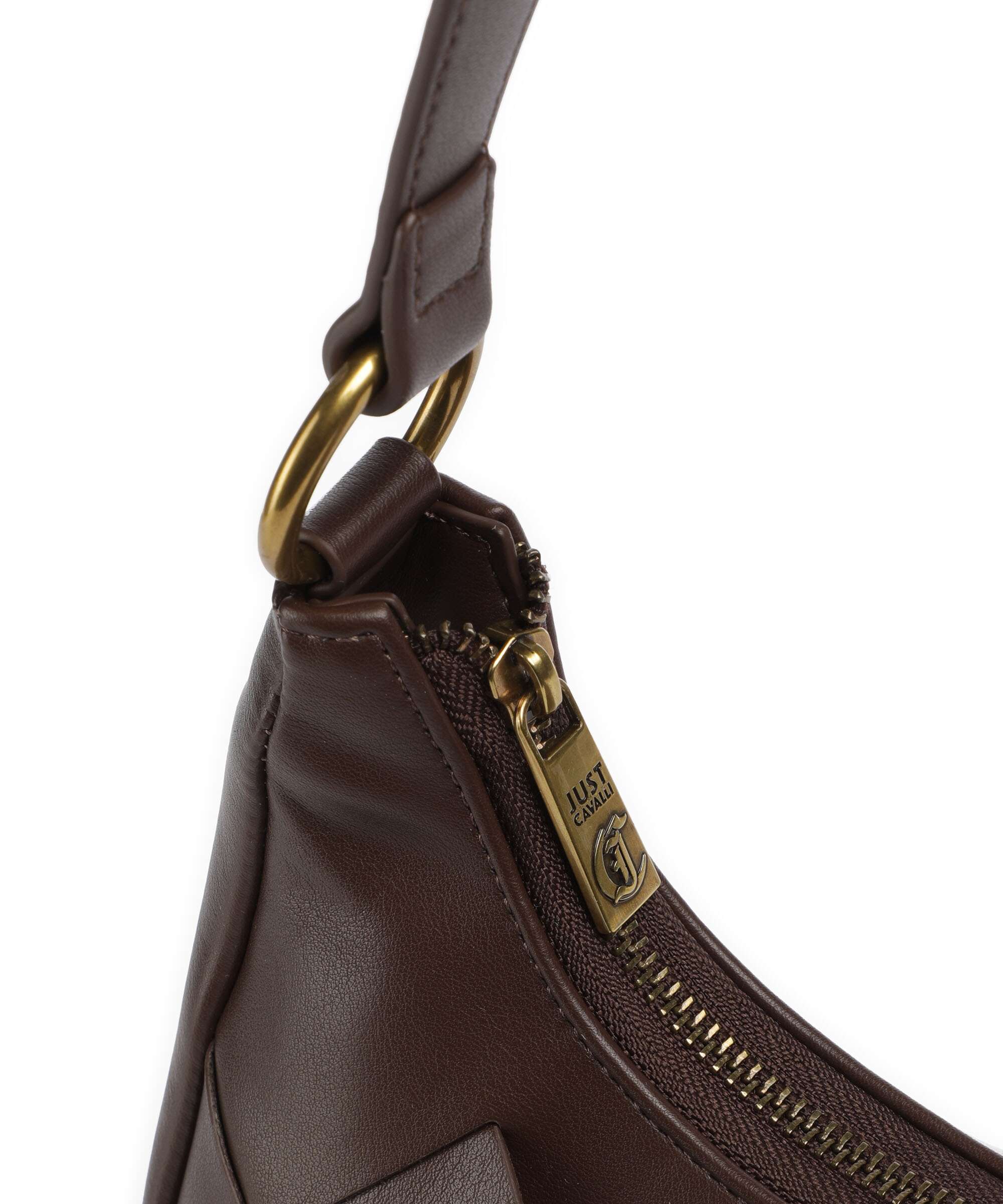 Just Cavalli Iconic Snakes Braided Shoulder bag black coffee - Image 4