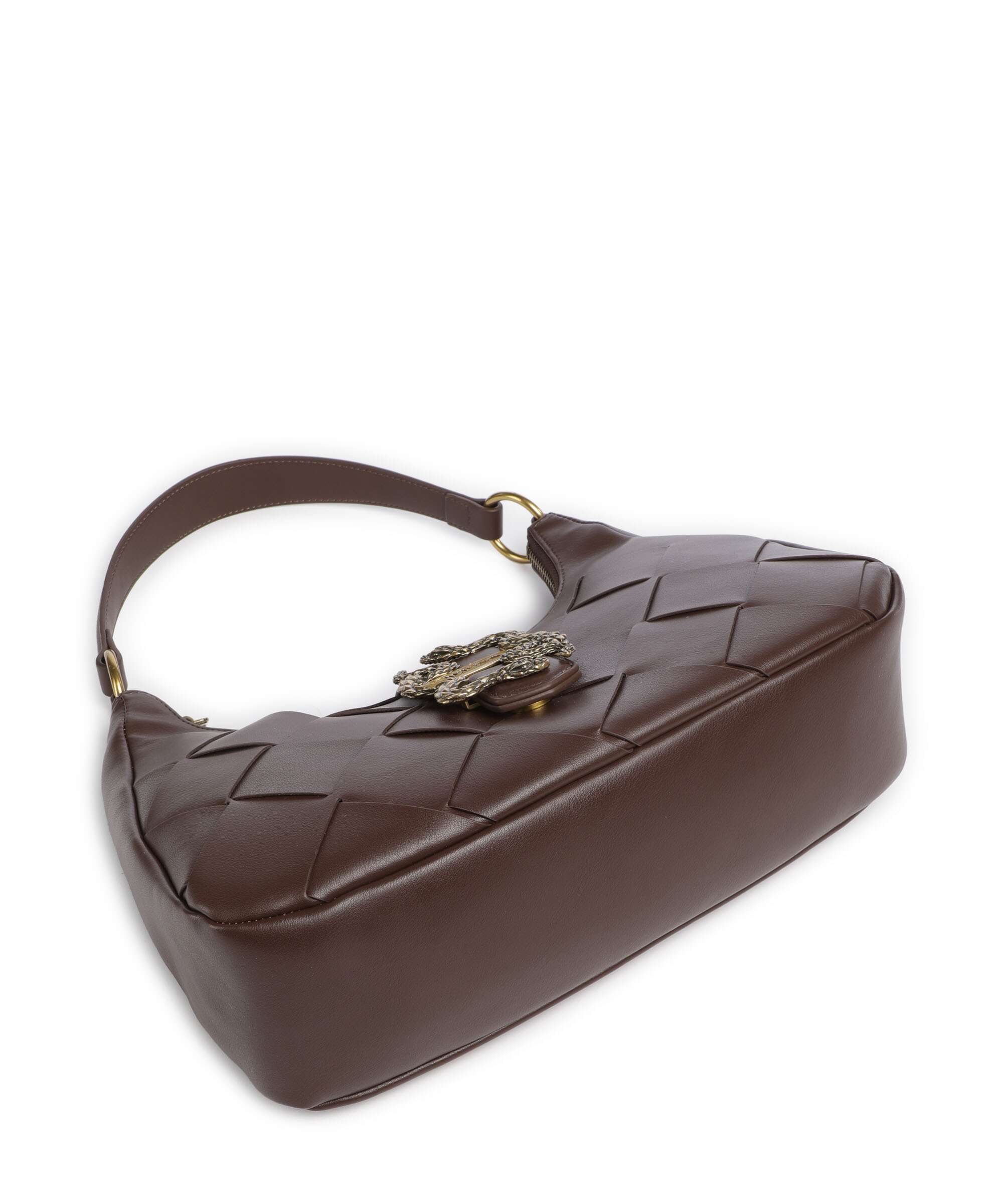 Just Cavalli Iconic Snakes Braided Shoulder bag black coffee - Image 5