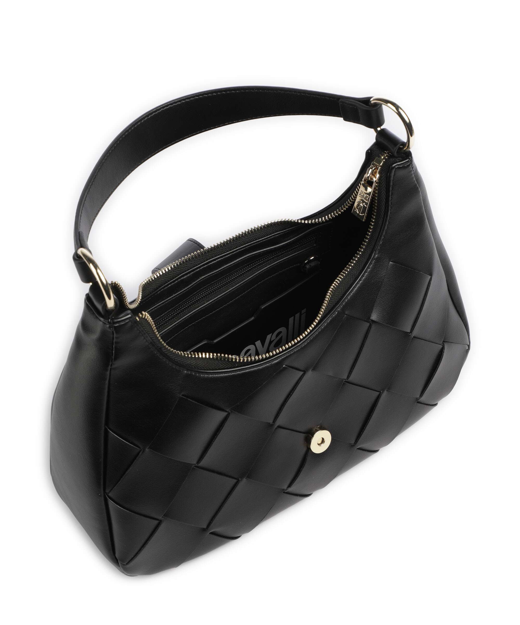 Just Cavalli Iconic Snakes Braided Shoulder bag black - Image 5