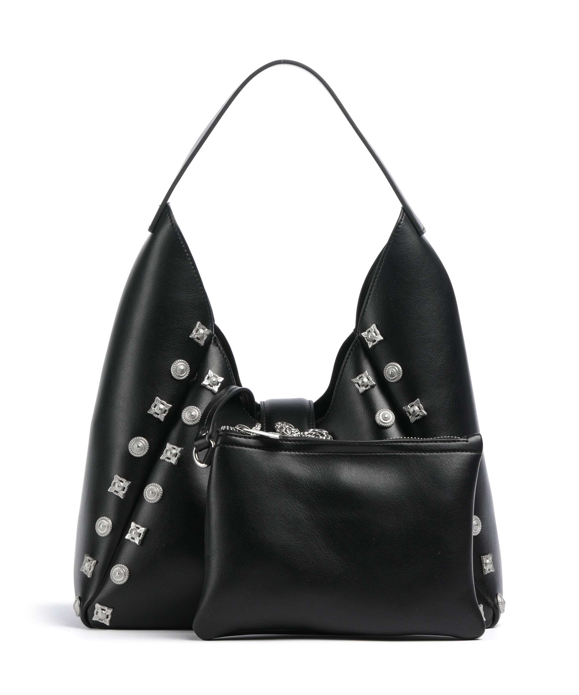 Just Cavalli Iconic Snakes Hobo bag black - Image 4