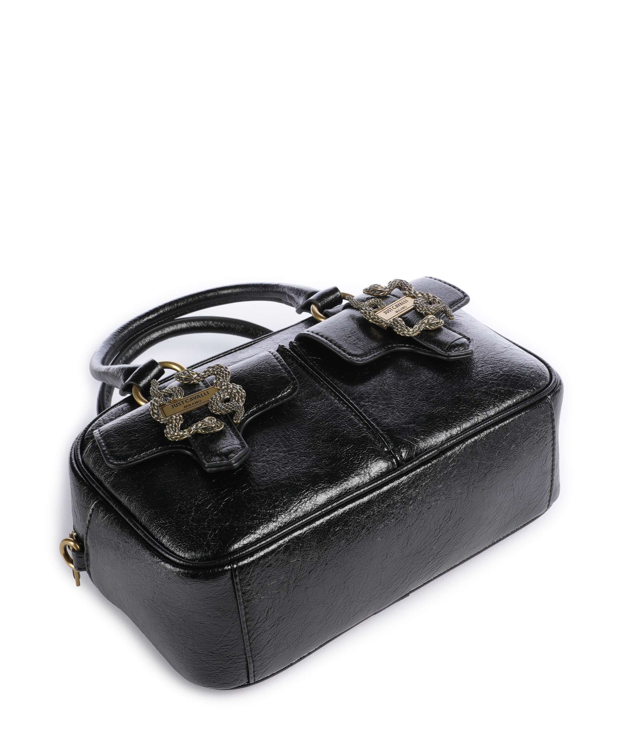 Just Cavalli Iconic Snakes Pockets Handbag black - Image 5