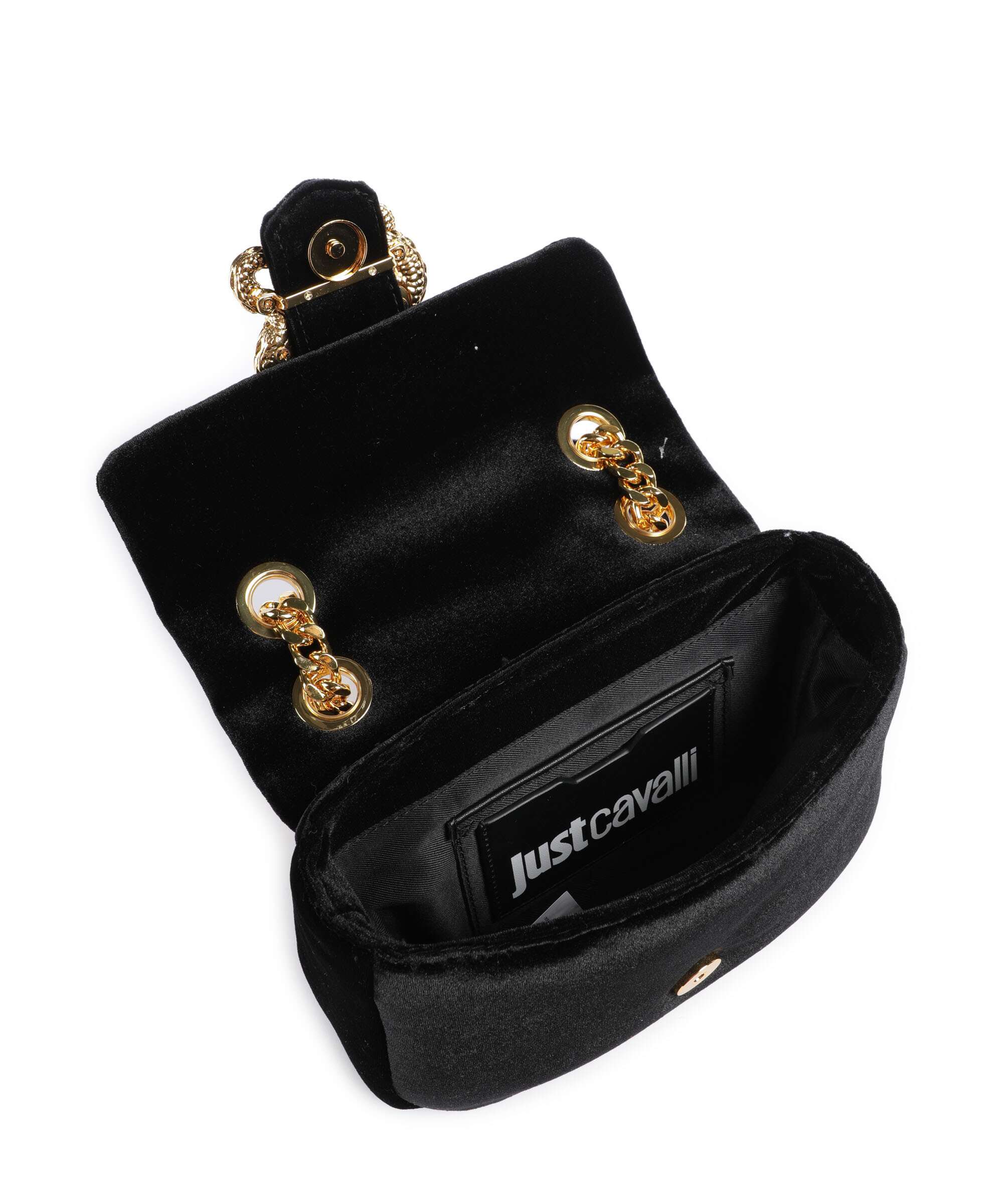 Just Cavalli Iconic Snakes Puffy Shoulder bag black - Image 7