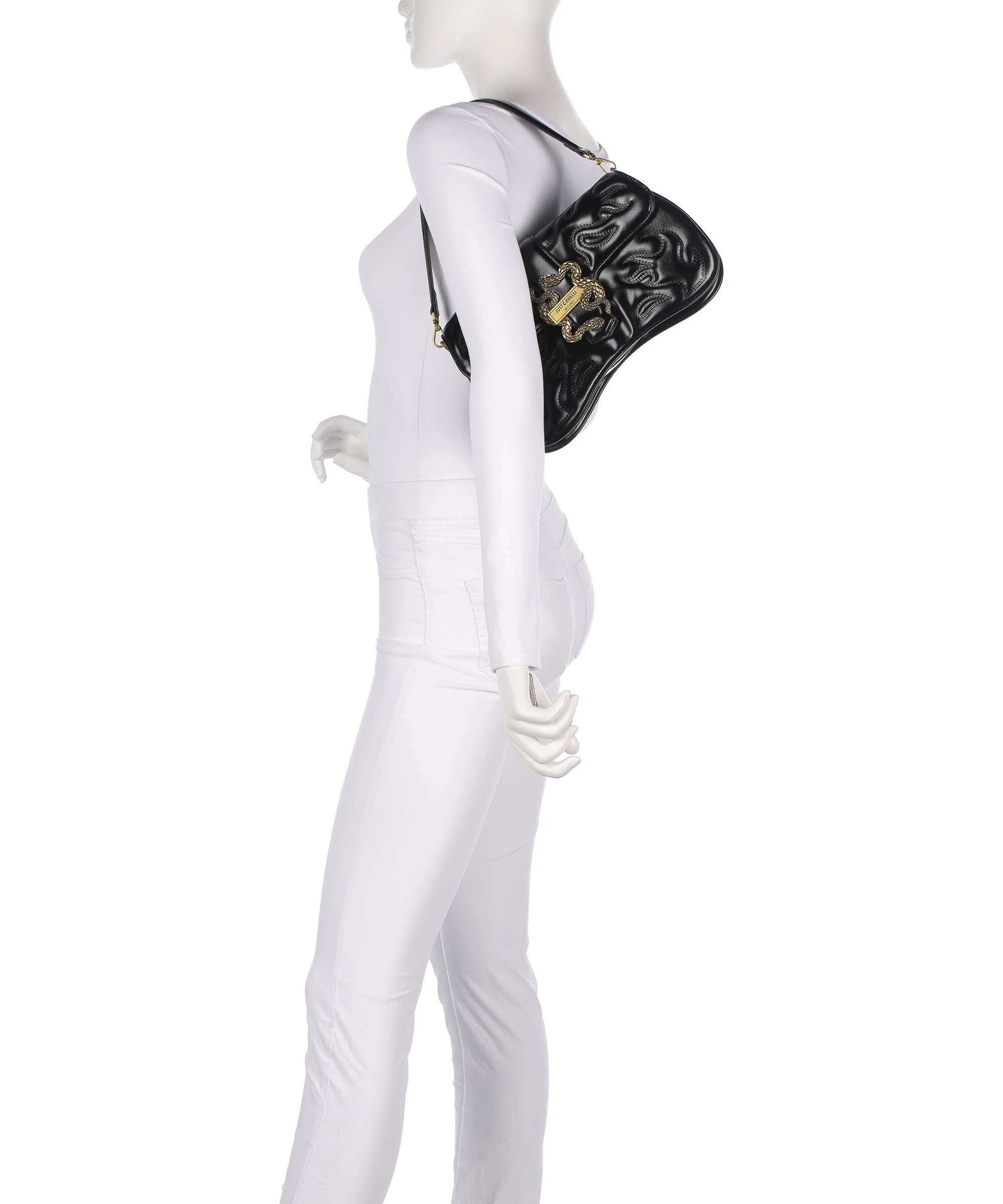 Just Cavalli Iconic Snakes Shoulder bag black - Image 3