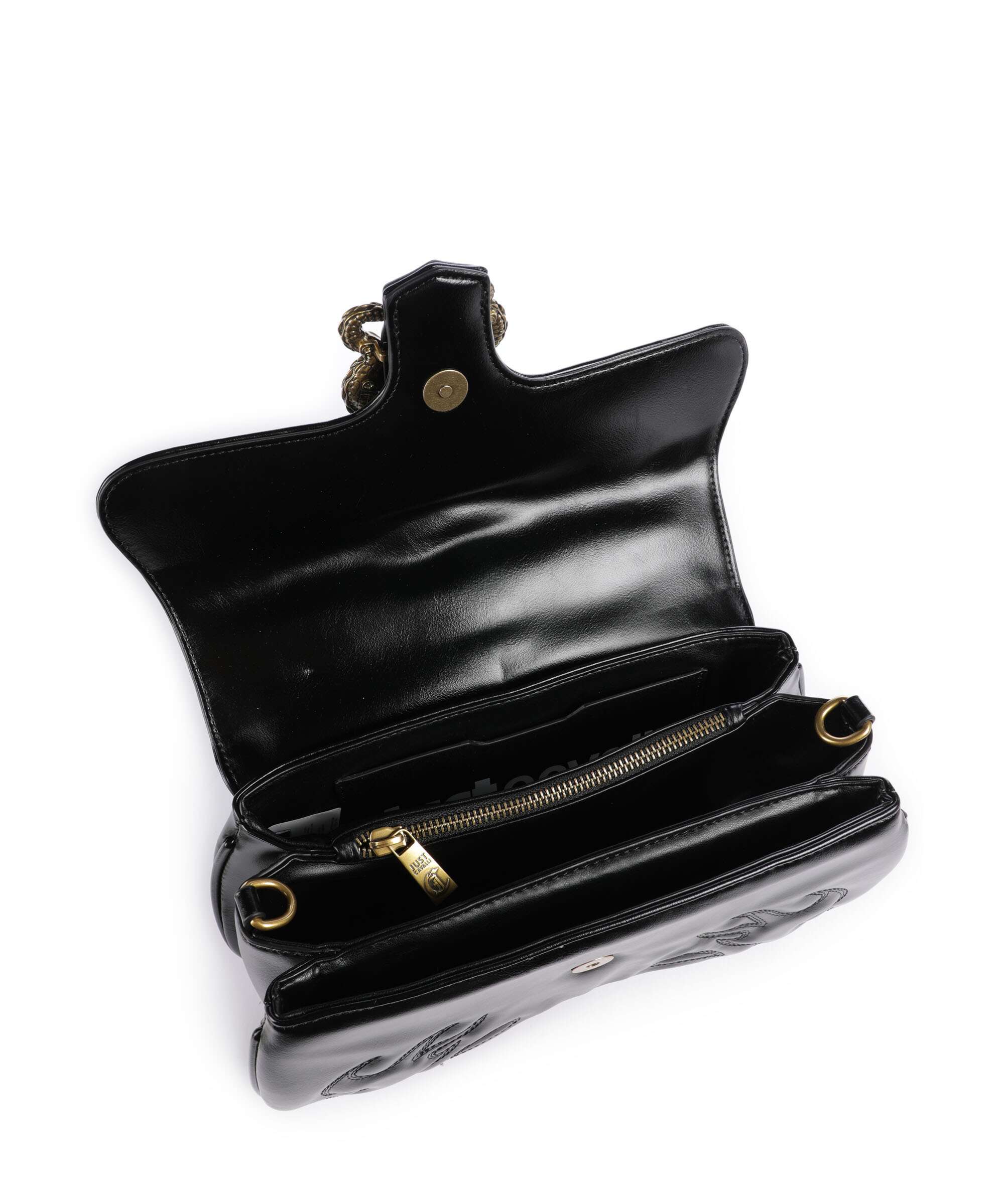 Just Cavalli Iconic Snakes Shoulder bag black - Image 7