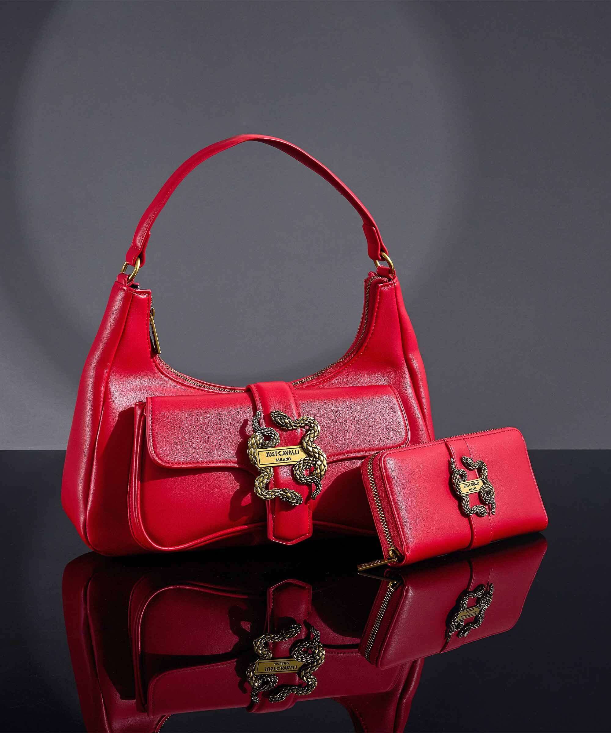 Just Cavalli Iconic Snakes Shoulder bag tango red - Image 2