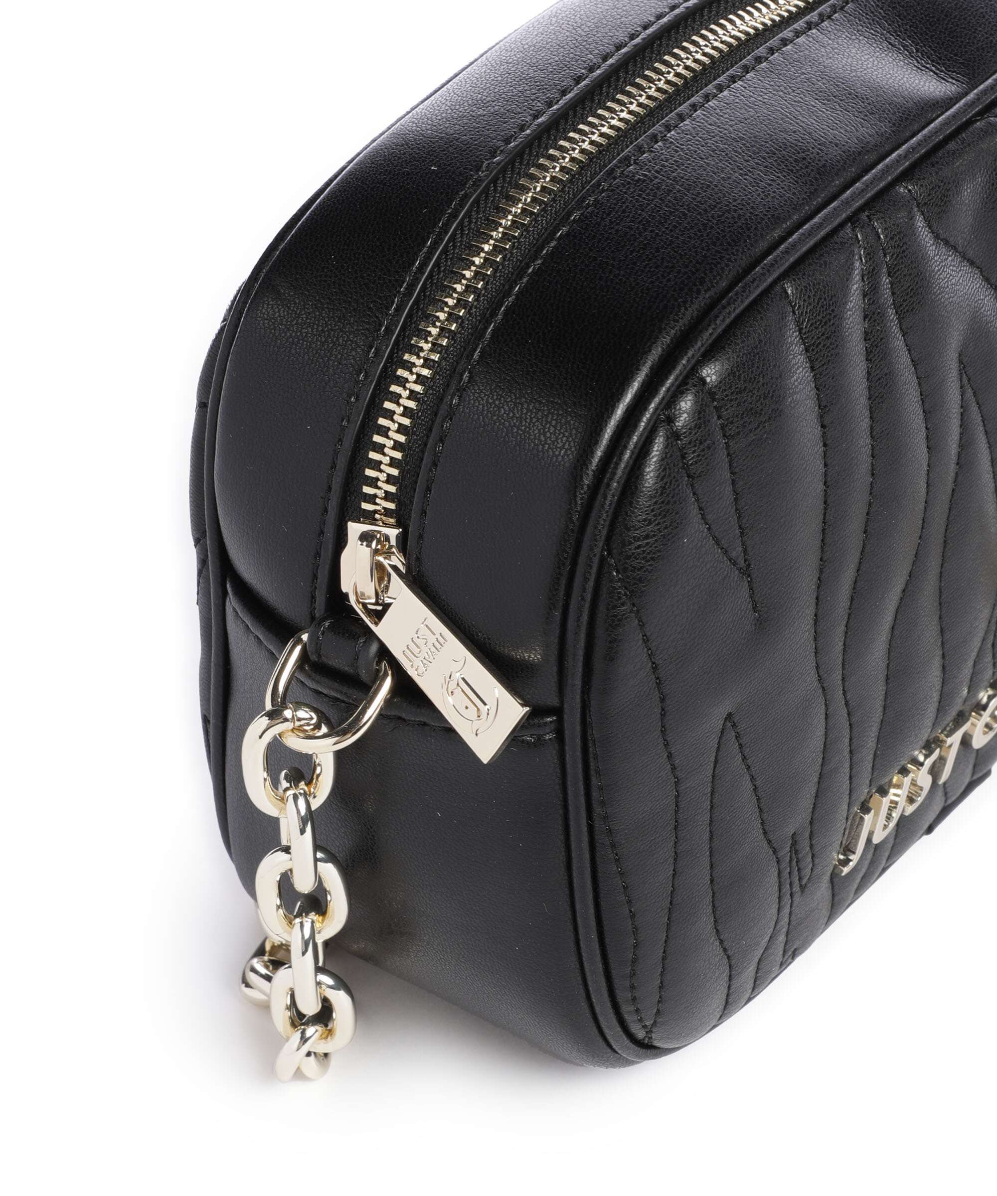 Just Cavalli Quilted Zebra Crossbody bag black - Image 4