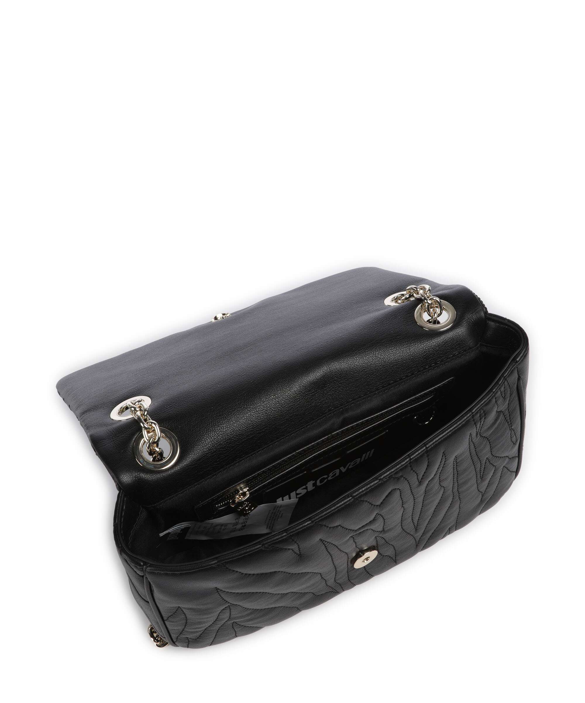 Just Cavalli Quilted Zebra Shoulder bag black - Image 7