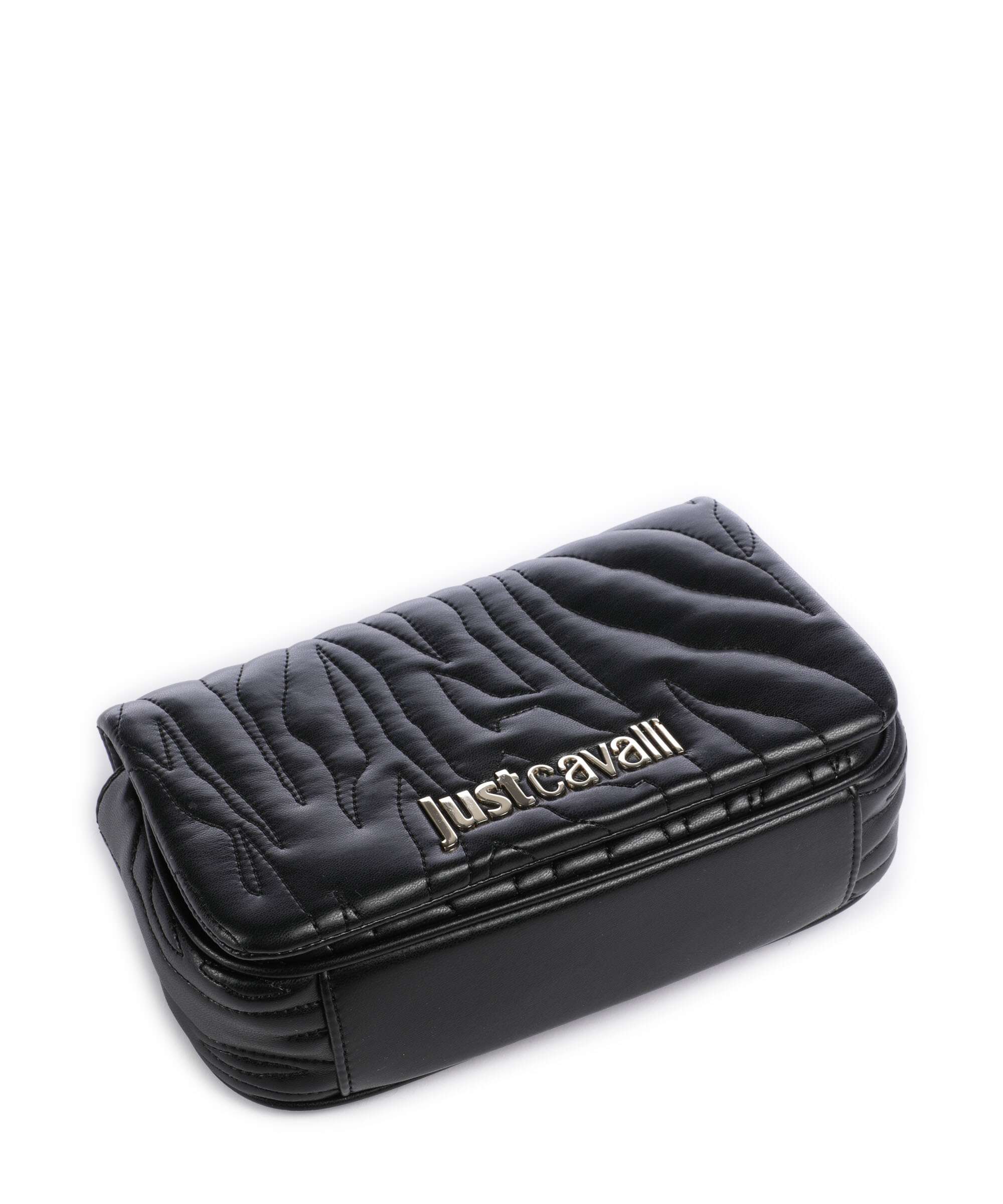 Just Cavalli Quilted Zebra Shoulder bag black - Image 6